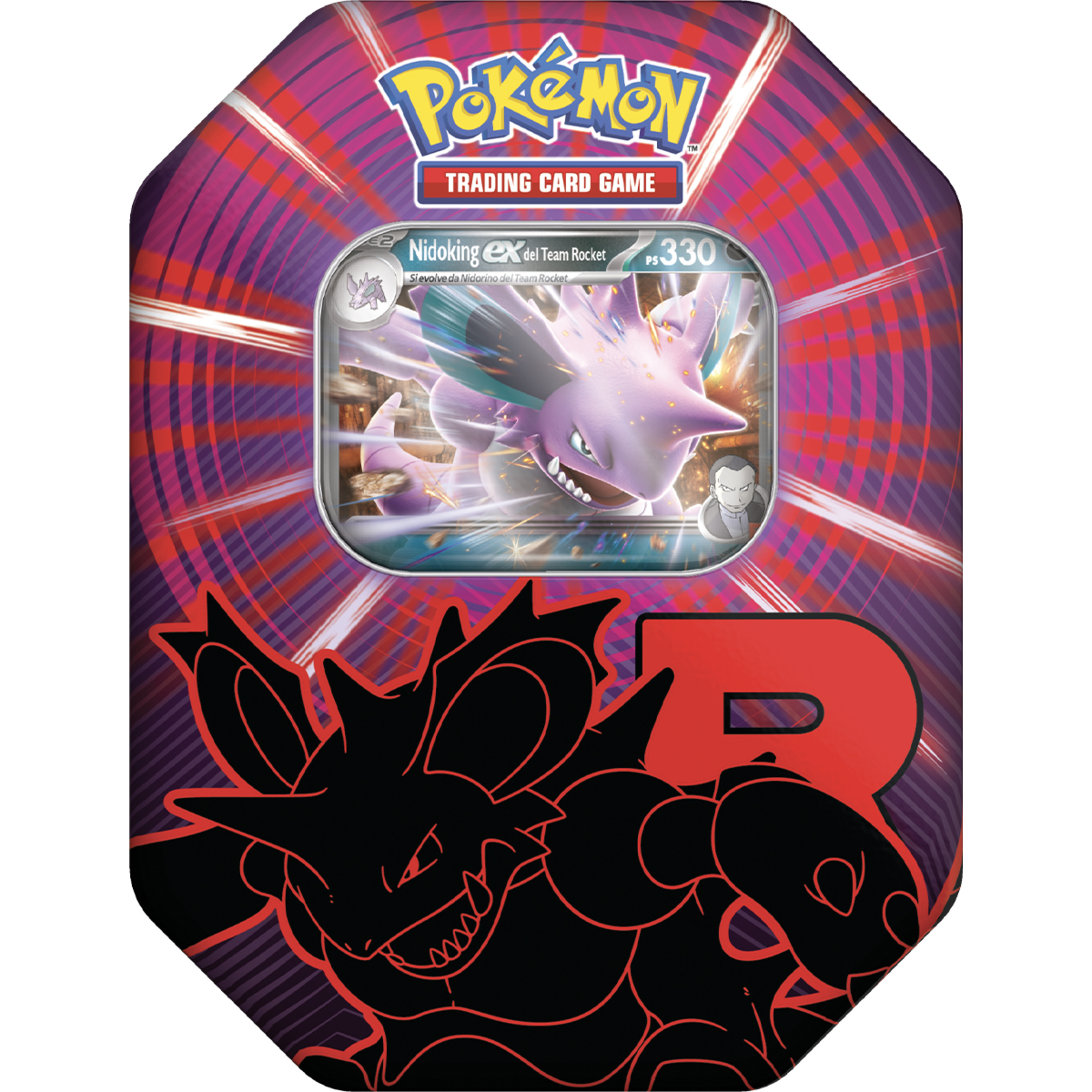 Pokémon - team rocket - tin da collezione nidoking-ex - POKEMON