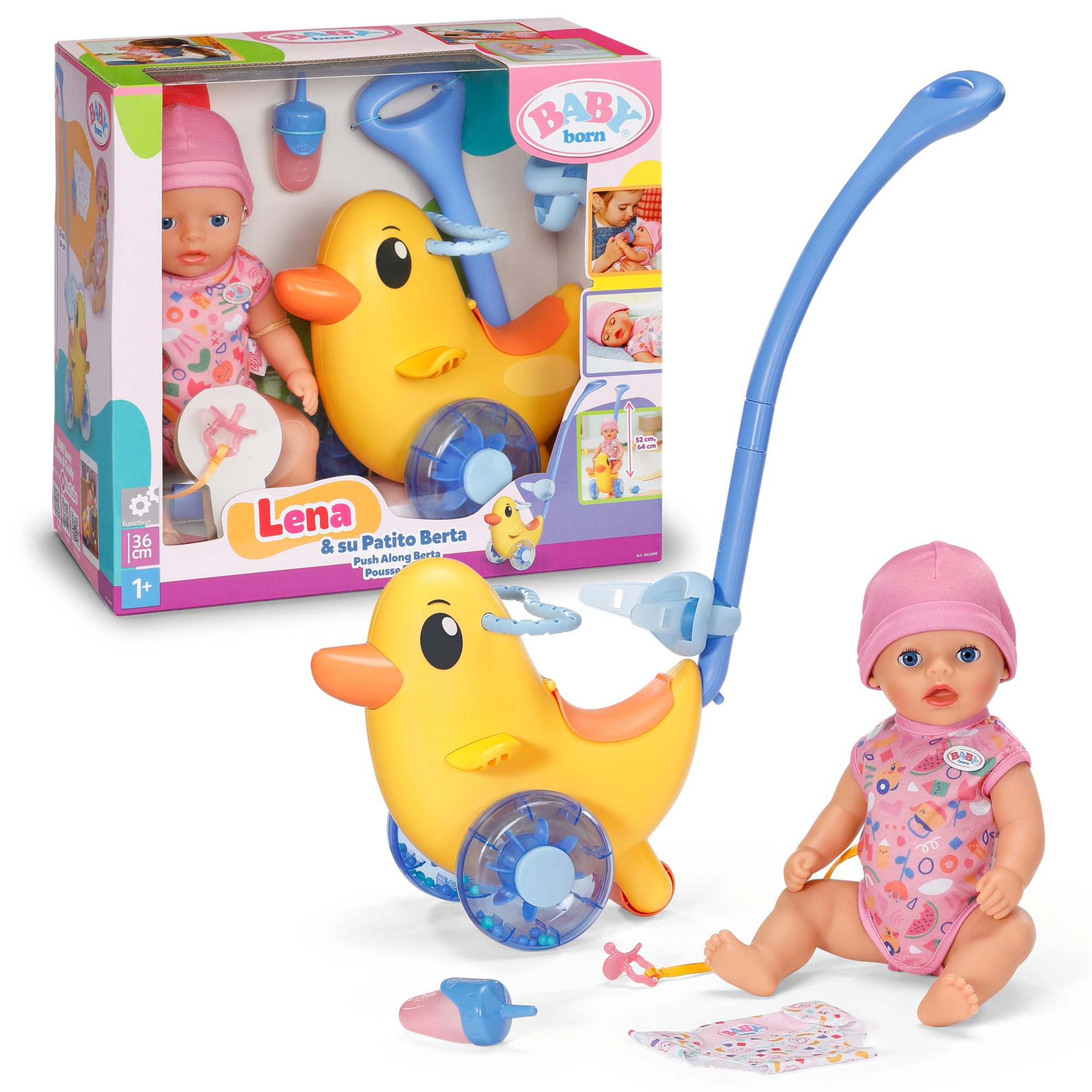 Baby born lena con papera berta - bambola 36cm con accessori - BABY BORN