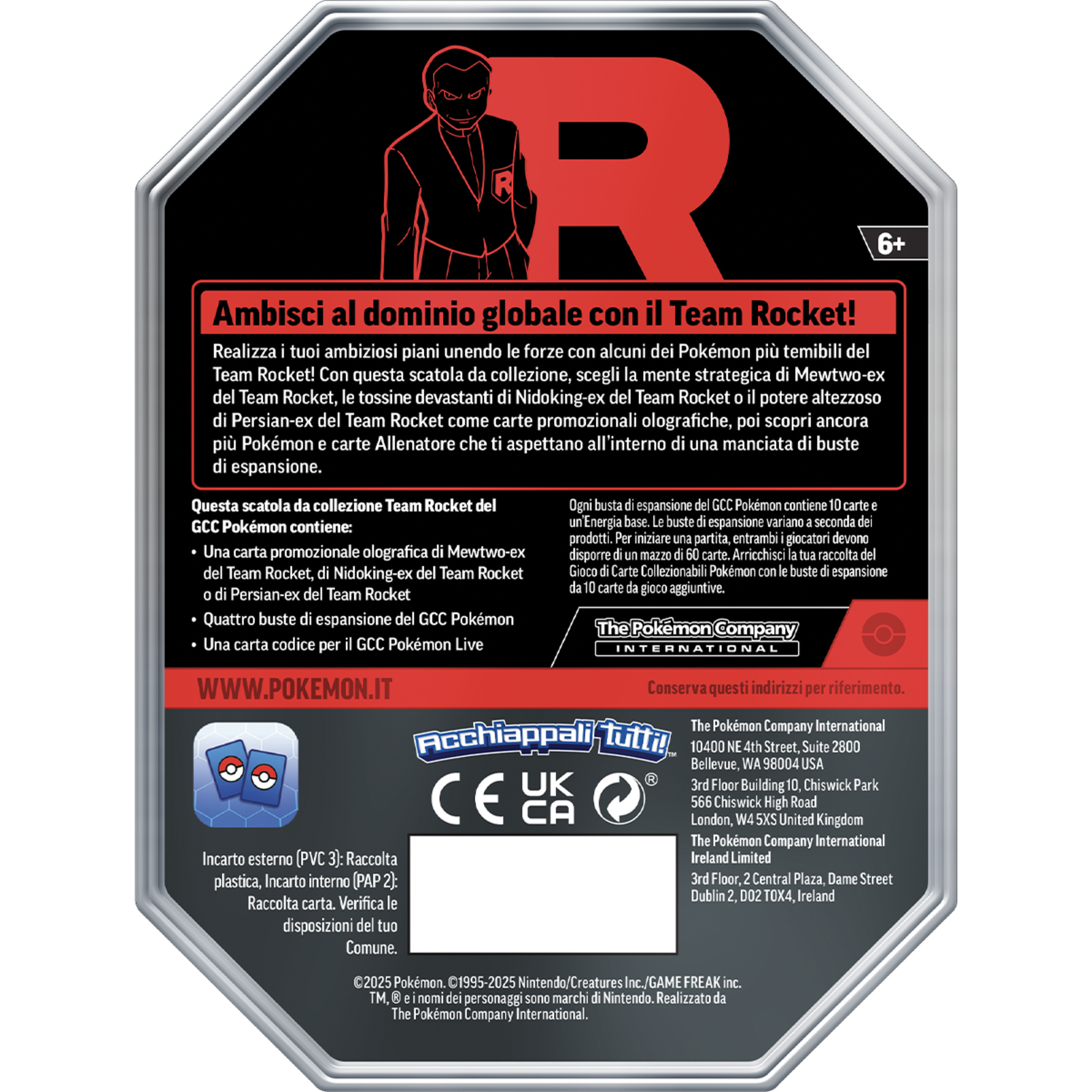 Pokémon - tin team rocket nidoking-ex da collezione - POKEMON