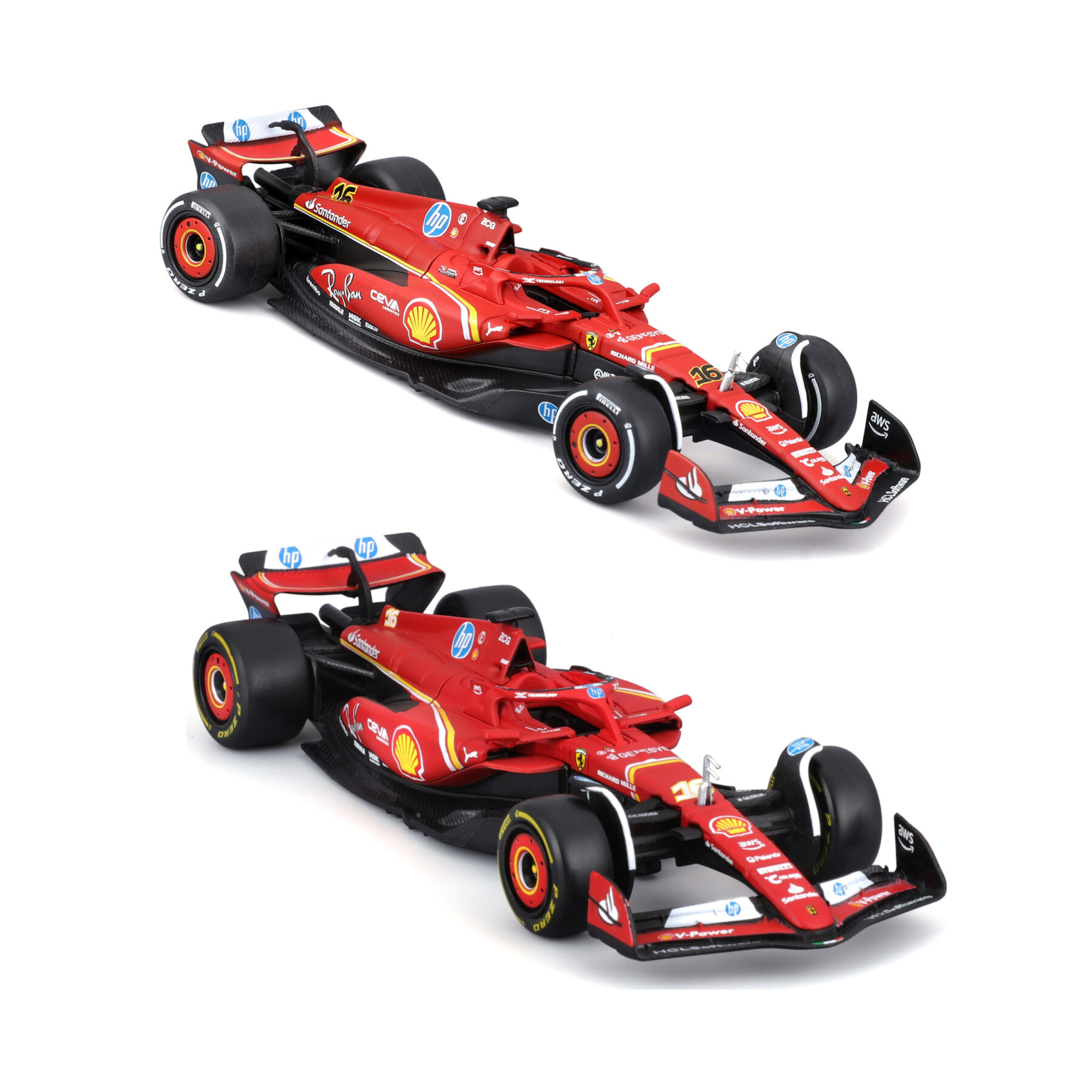 2pack auto ferrari f1 sf-24 leclerc imola&monza livery 1:43 - BBURAGO