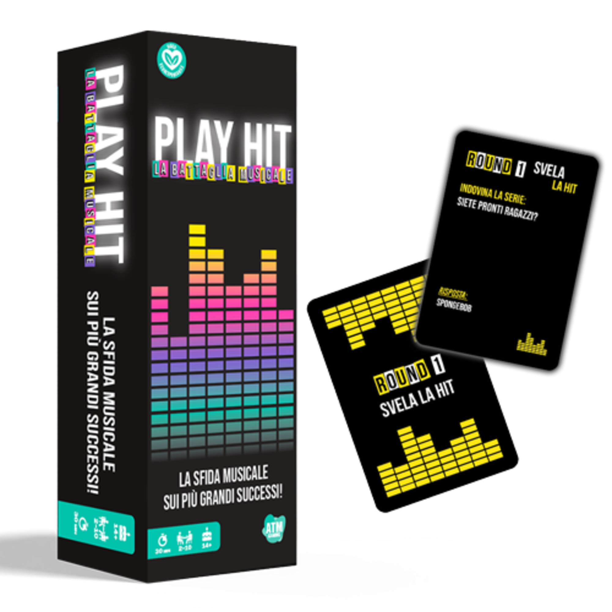 Play hit – gioco da tavolo musicale per feste, karaoke e quiz - 2-10 giocatori - 14+ anni - ASMODEE