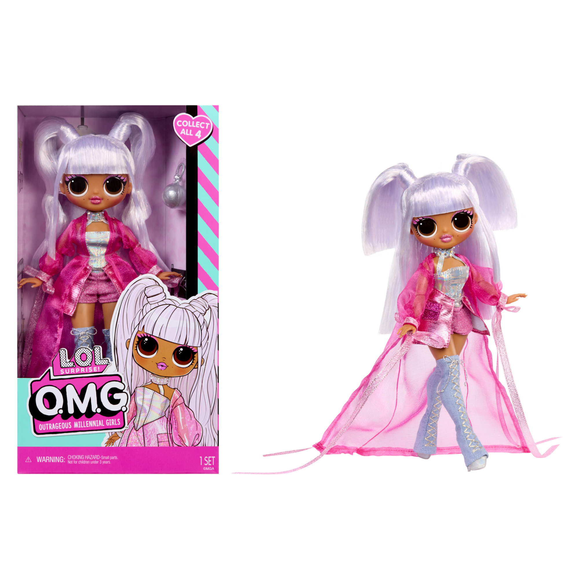 L.o.l. surprise! omg™ doll – bambola fashion da 28cm – capelli radicati, outfit fashion, stile unico e accessori alla moda - LOL