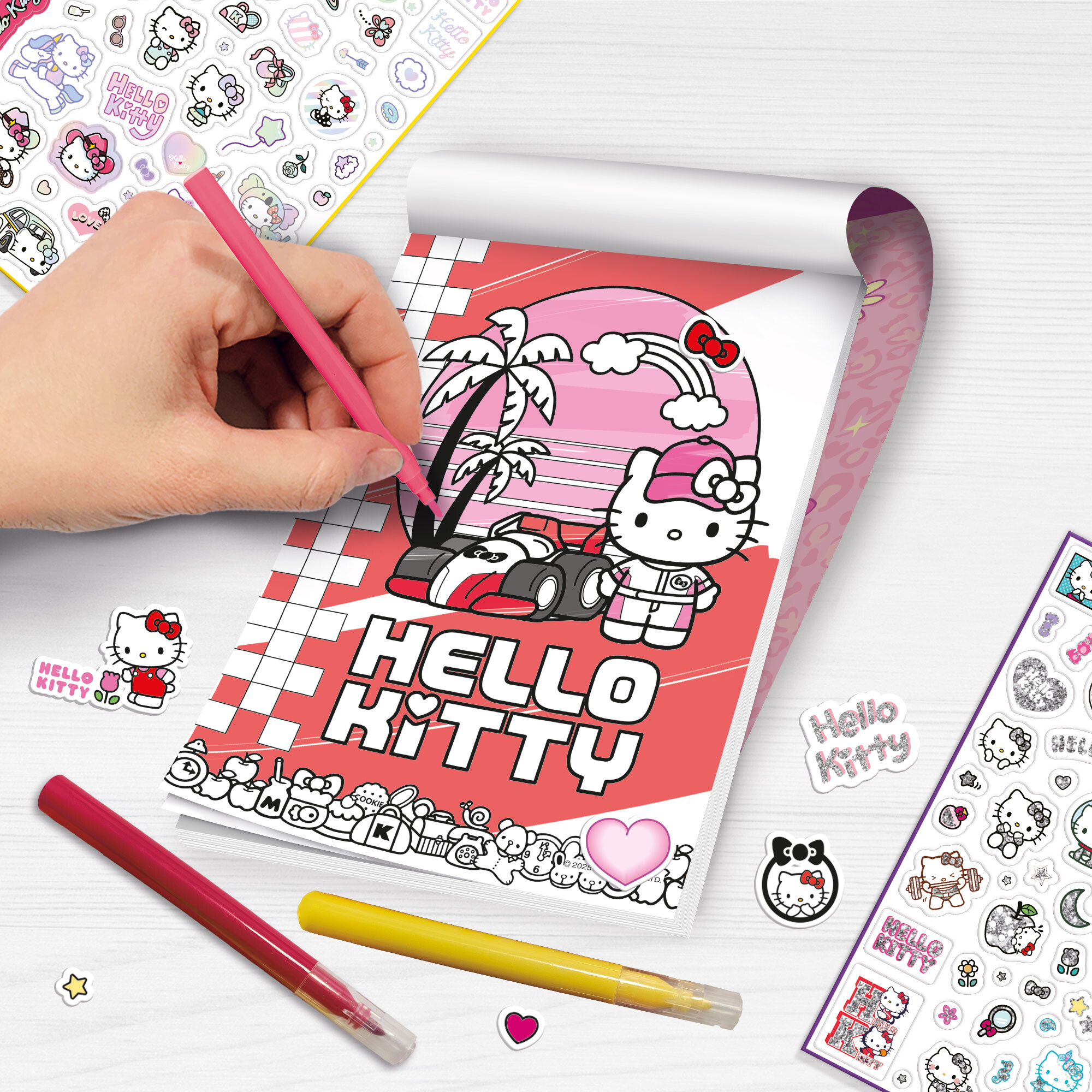 Album da colorare con sticker - hello kitty - Hello Kitty