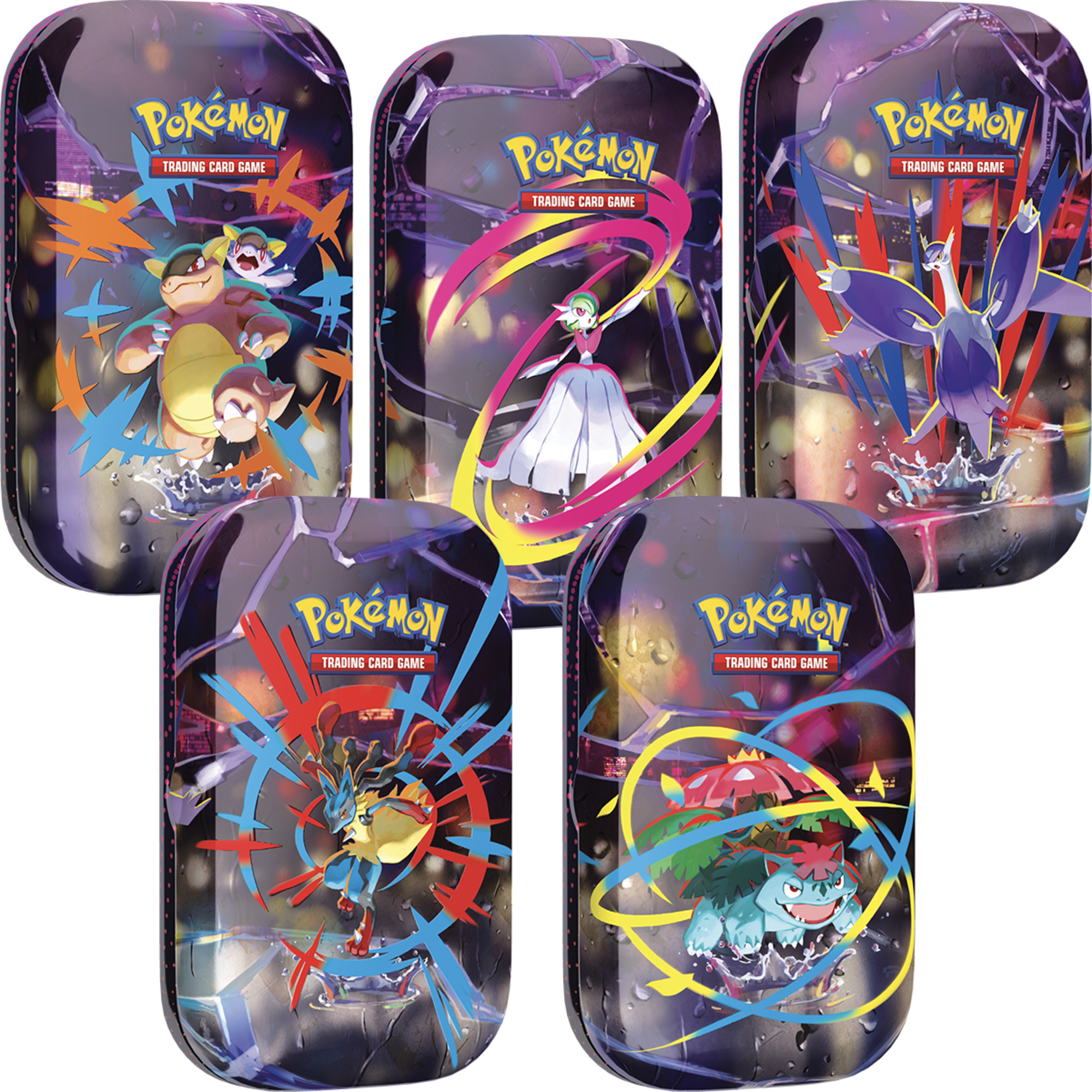 Pokémon - mini tin megaeroi - latta assortita da collezione con carte - POKEMON