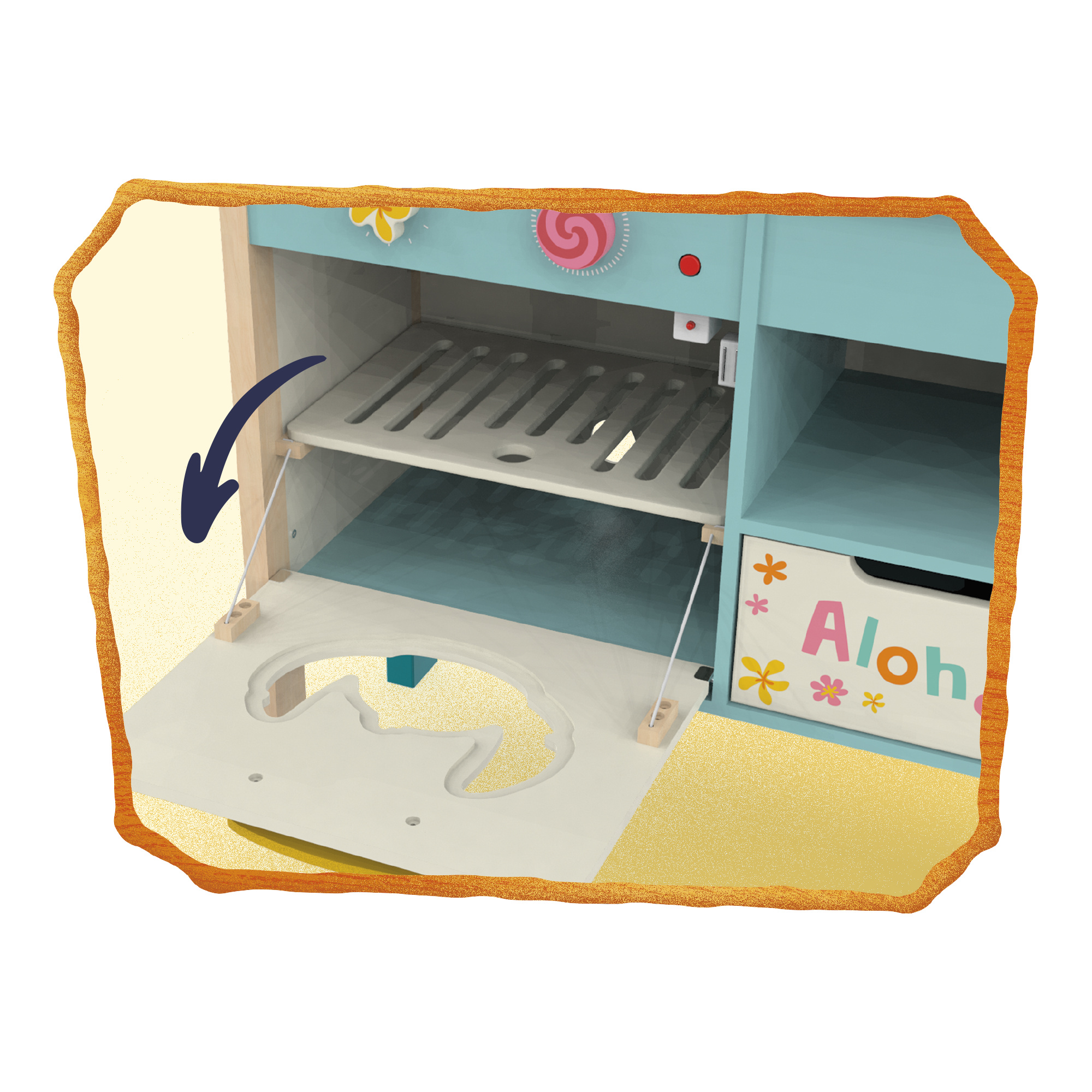 Cucina in legno disney stitch aloha - WOOD 'N' PLAY, Disney Stitch