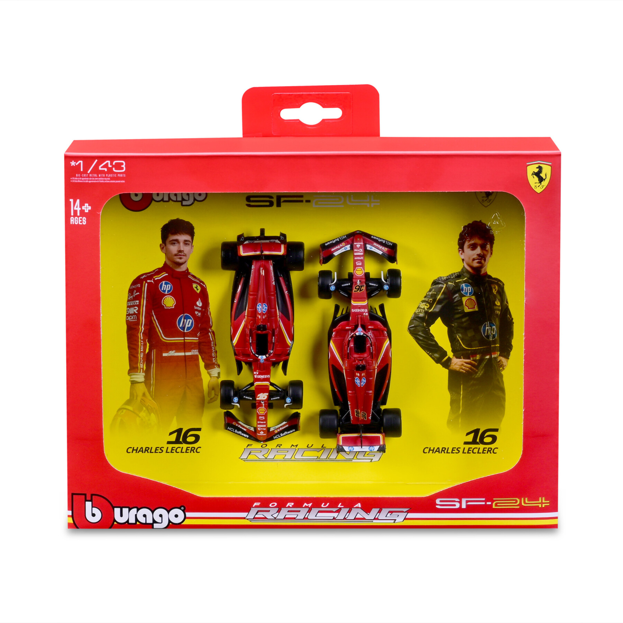 2pack auto ferrari f1 sf-24 leclerc imola&monza livery 1:43 - BBURAGO