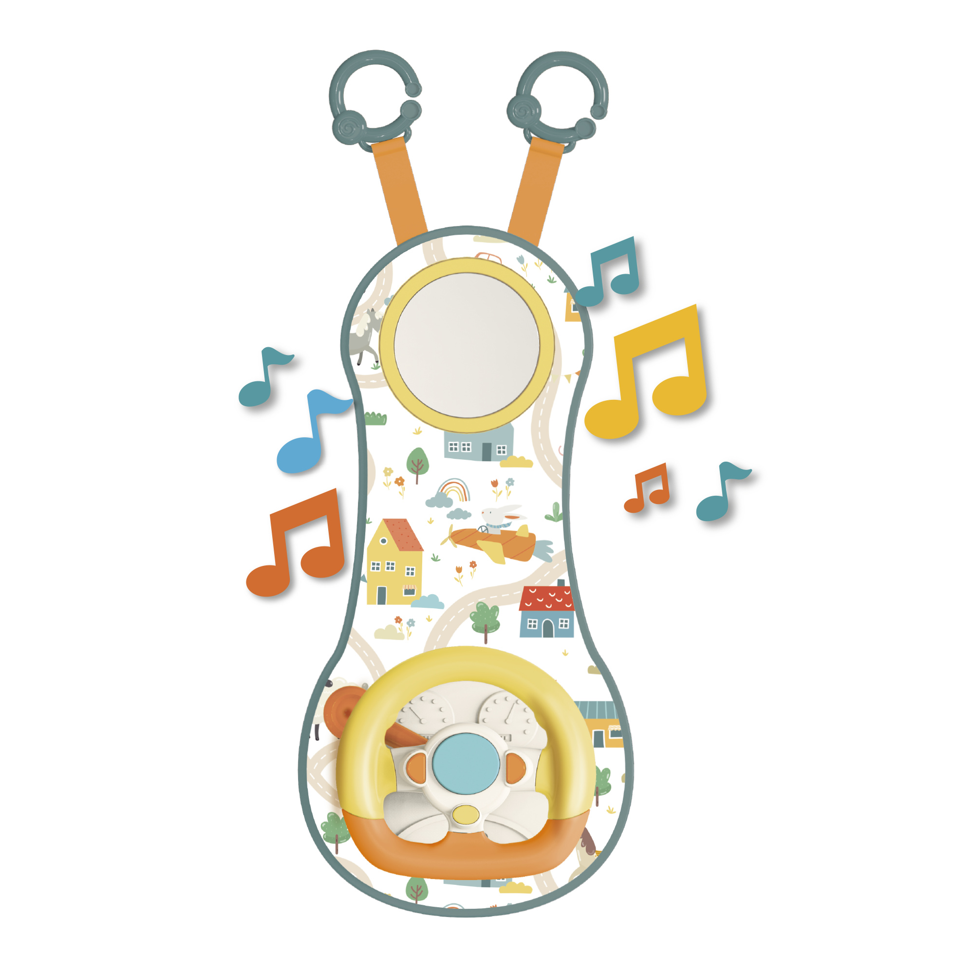 Primo volante giocattolo con suoni e luci per bambini - BABY SMILE