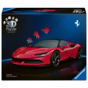 Ravensburger - puzzle 3d iconics: ferrari sf90 stradale - l'iconica supersportiva di maranello in puzzle 3d - RAVENSBURGER, RAVENSBURGER 3D PUZZLE