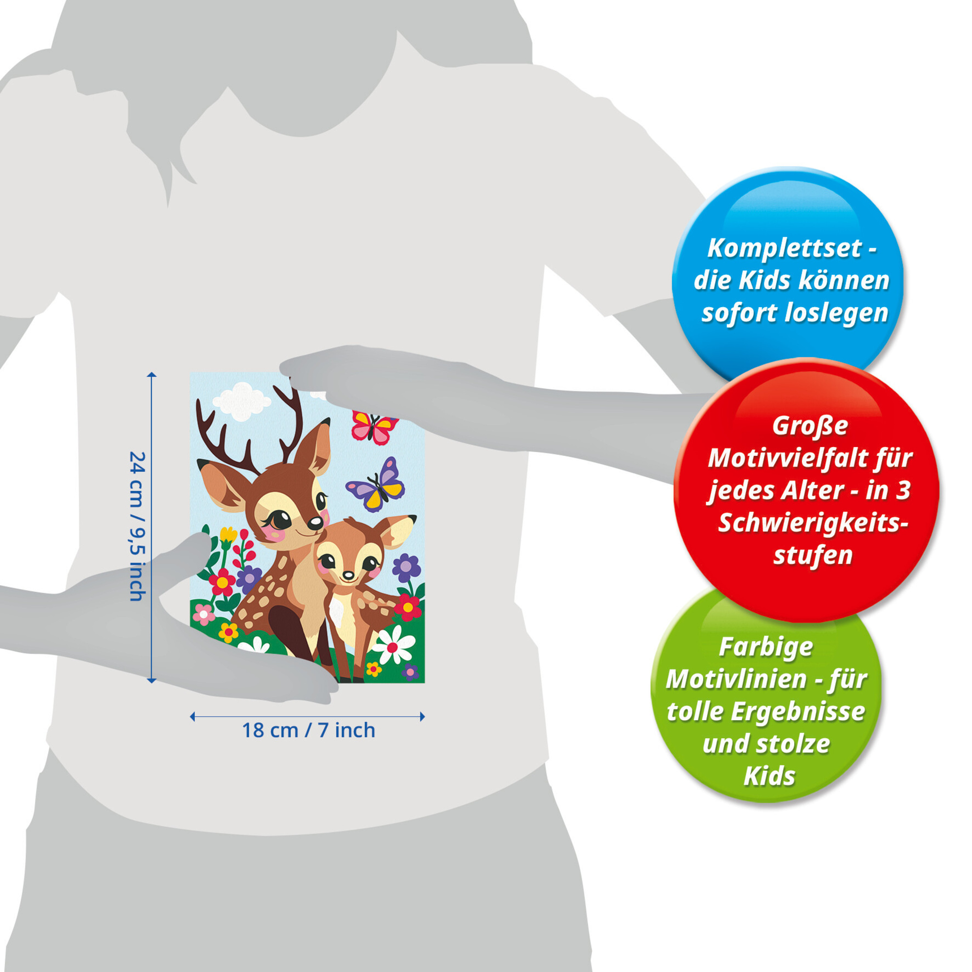 Ravensburger - creart cerbiatti adorabili 9+ - RAVENSBURGER