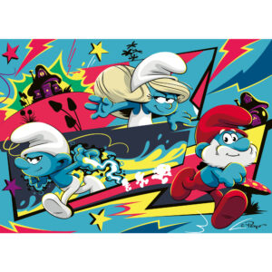 Puzzle puffi, collezione 24 giant pavimento, 24 pezzi, età raccomandata 3+ anni - Puffi