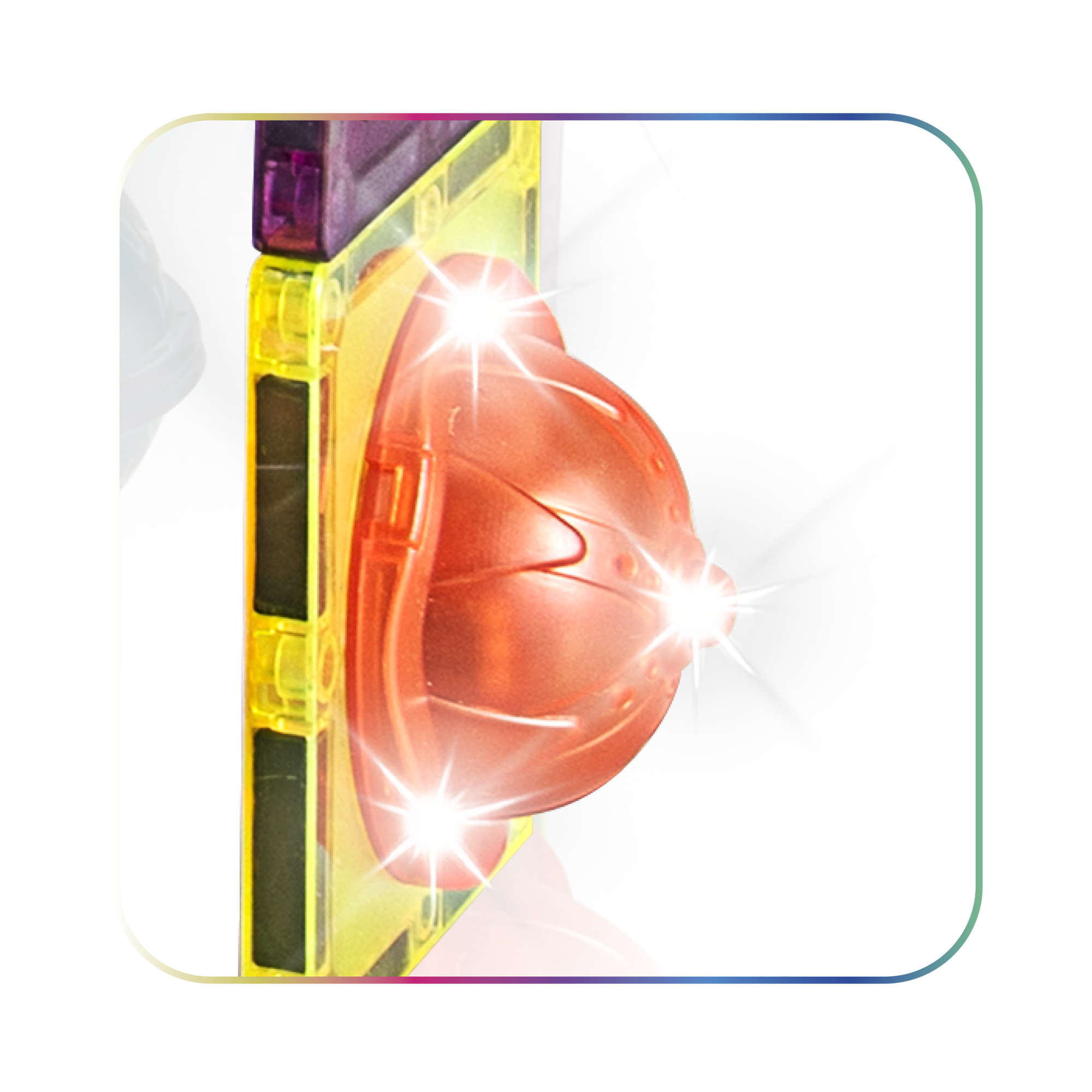 Marble magnetic tiles - pista luminosa per biglie - ZIG ZAG