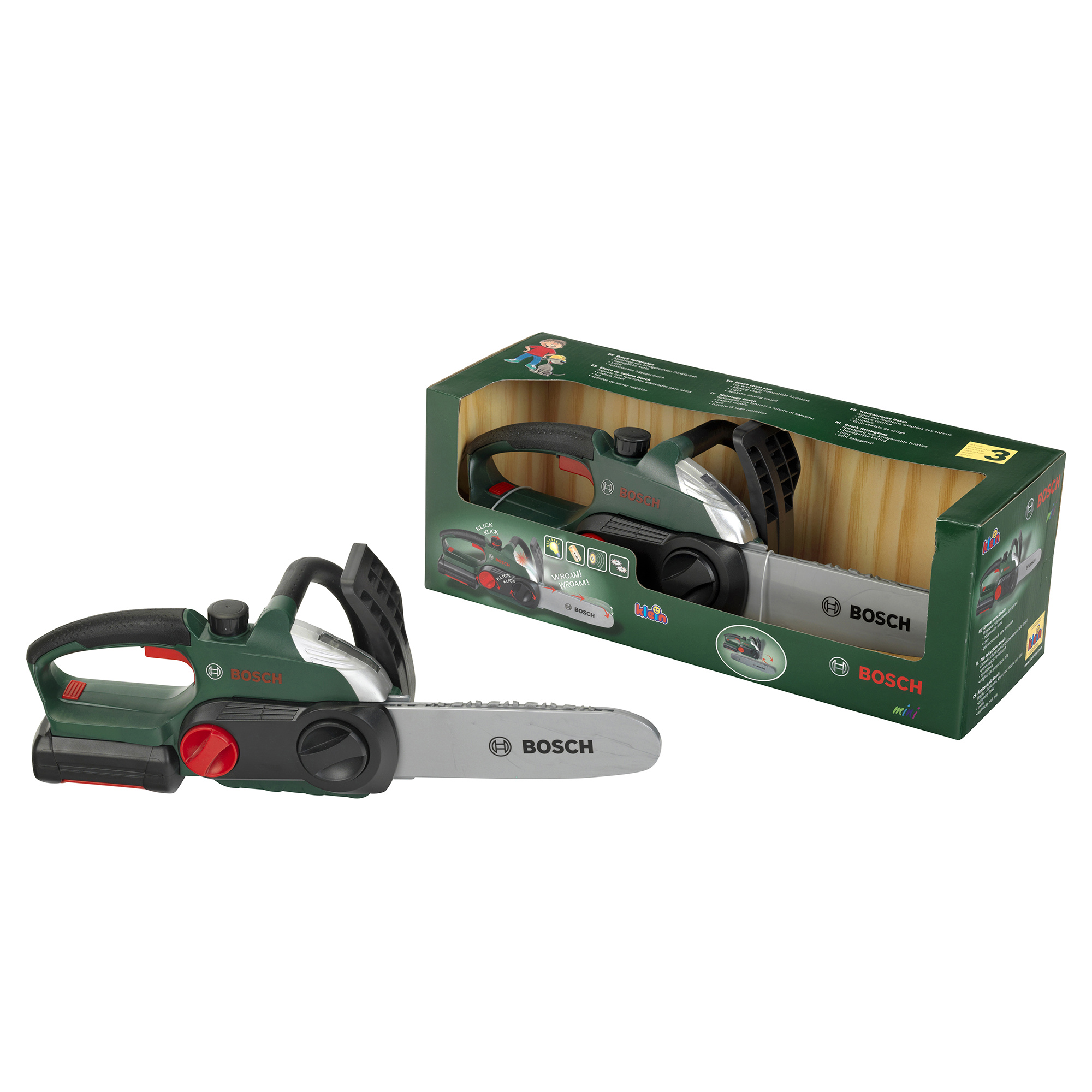 Motosega giocattolo bosch con luce e suoni realistici - BRIKKOLO ORIGINAL