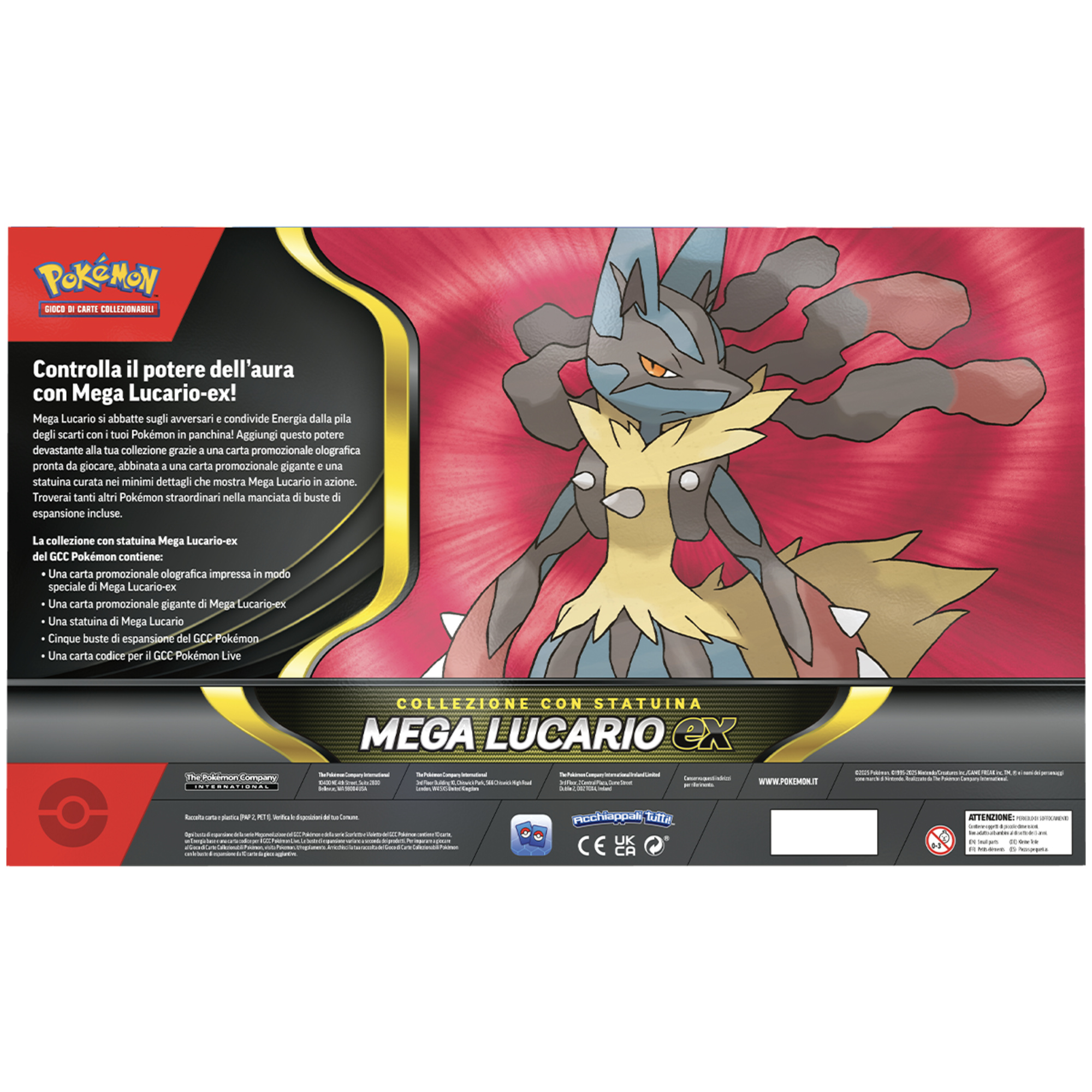 Pokémon collezione con statuina mega lucario-ex - POKEMON