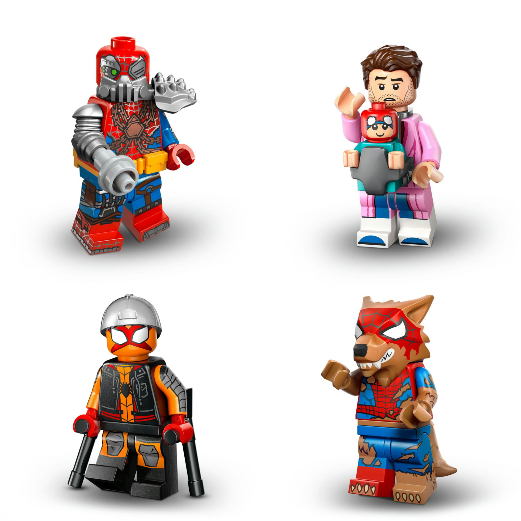 Lego minifigures 71050 spider-man across the spider-verse, 1 personaggio a sorpresa 5+ - LEGO SUPER HEROES, MARVEL, Spiderman