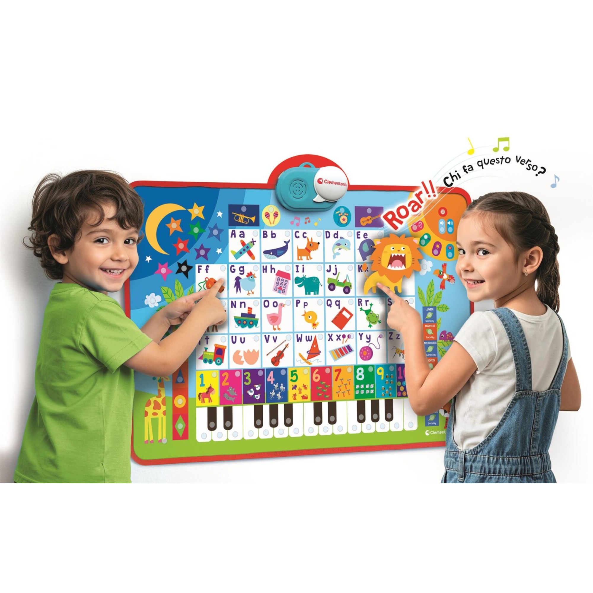Clementoni - alfabeto parlante - poster elettronico educativo - 16665 - CLEMENTONI