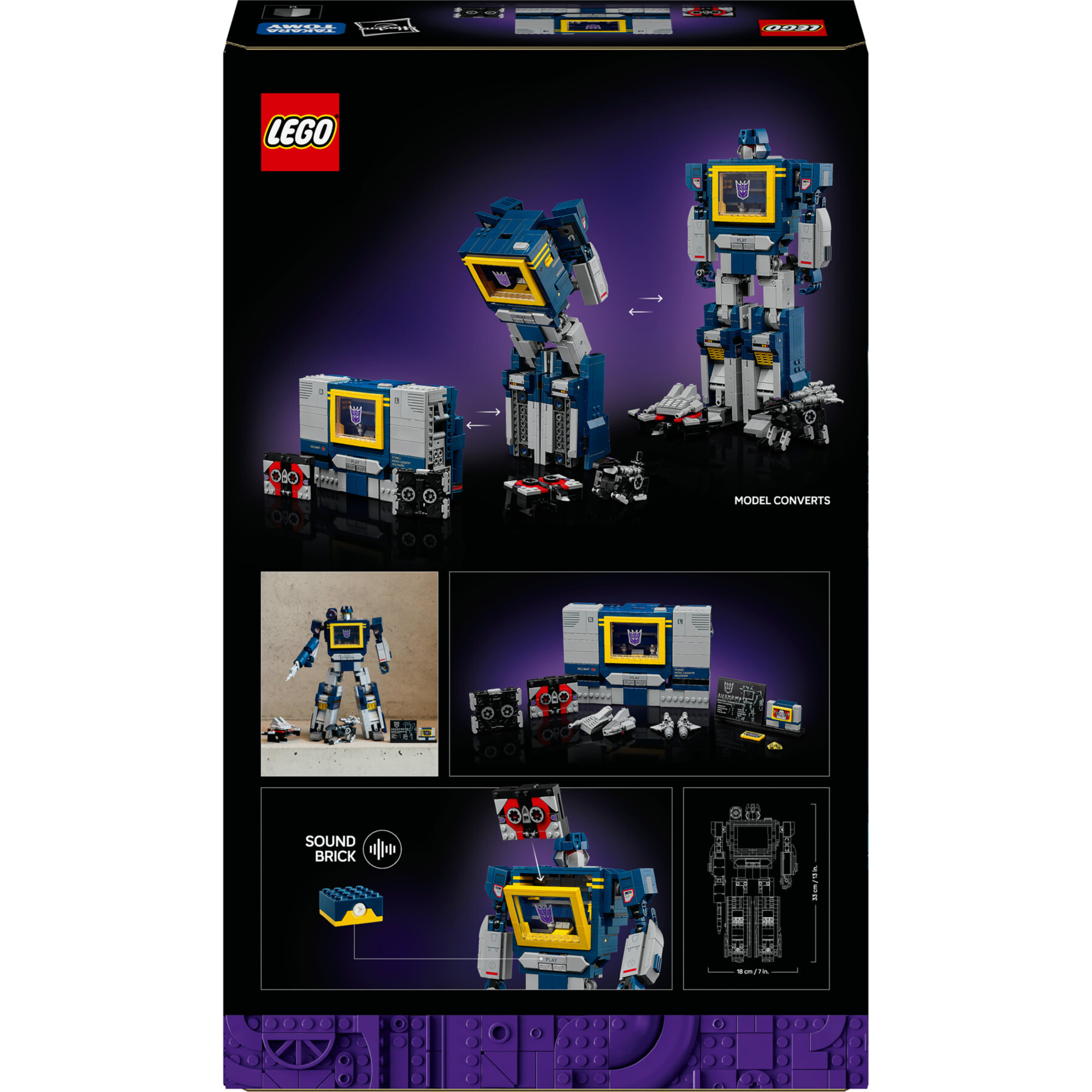 Lego - 10358 - icons transformers soundwave da collezione - TRANSFORMER, LEGO ICONS