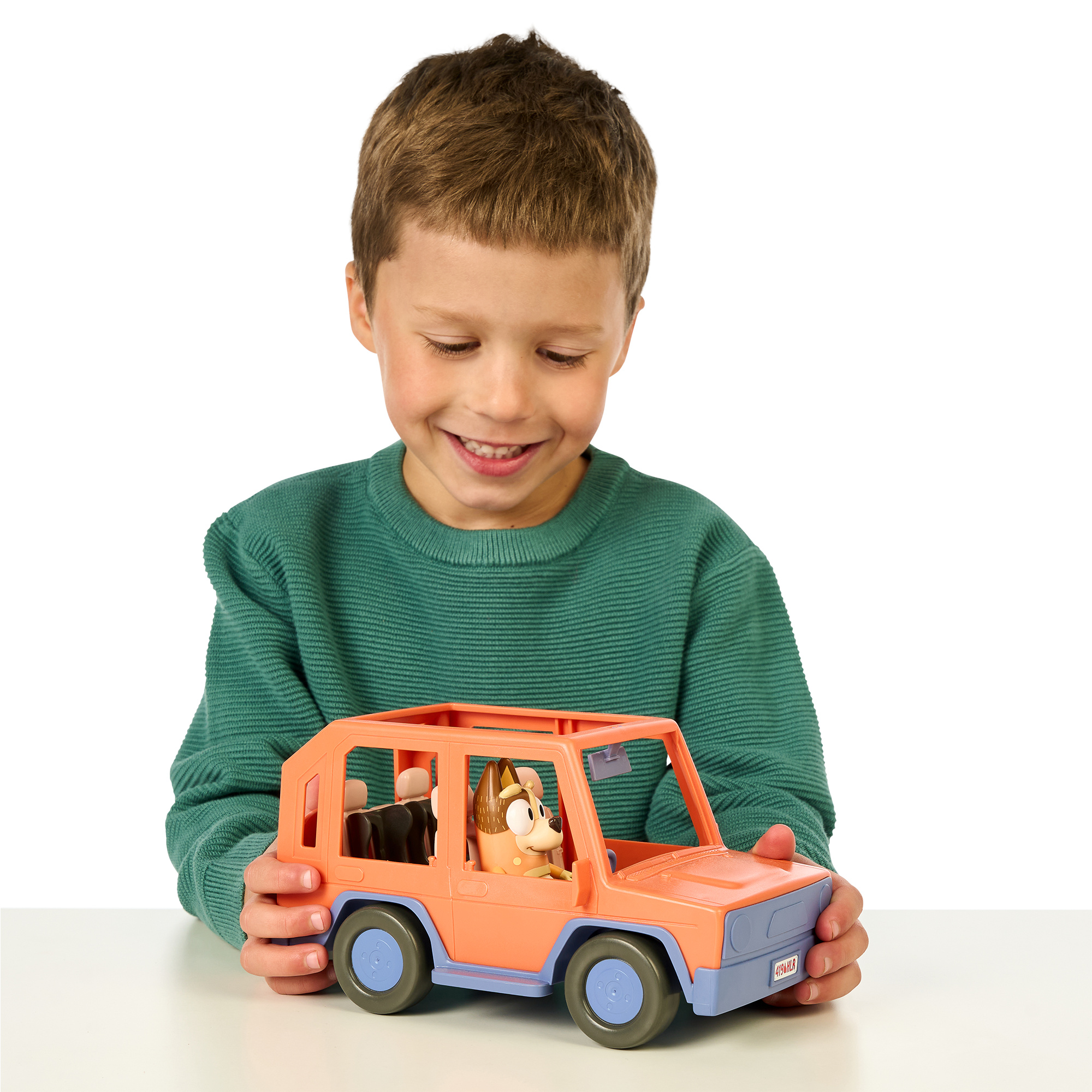 Bluey - veicolo jeep con chilli, amico di bluey per una perfetta gita in famiglia - BLUEY