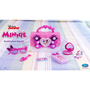 Just playjust play disney junior minnie mouse bow bag set - 7 accessori, luci e suoni - Disney, Minnie