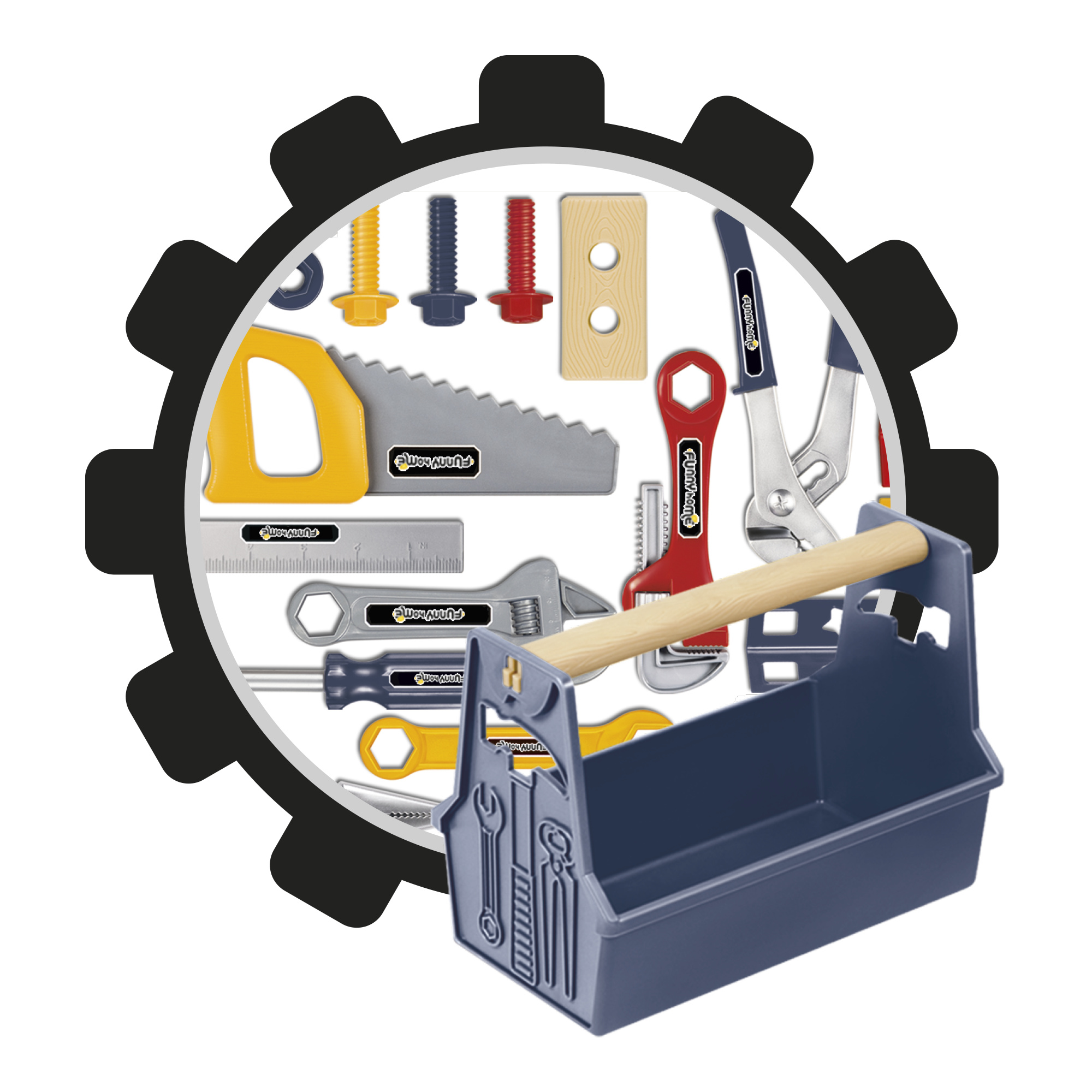 Cassetta degli attrezzi 22pcs - FUNNY HOME