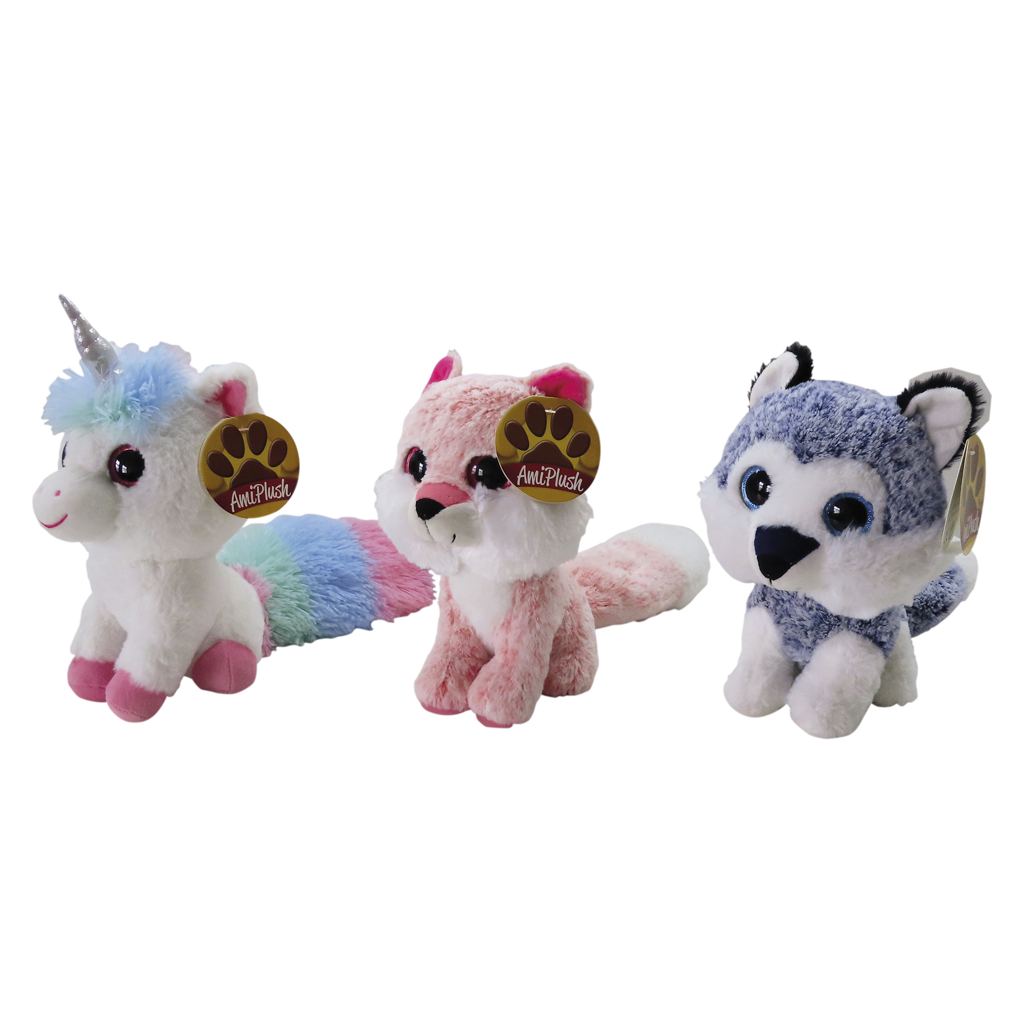Peluche occhi glitter assortito - AMI PLUSH