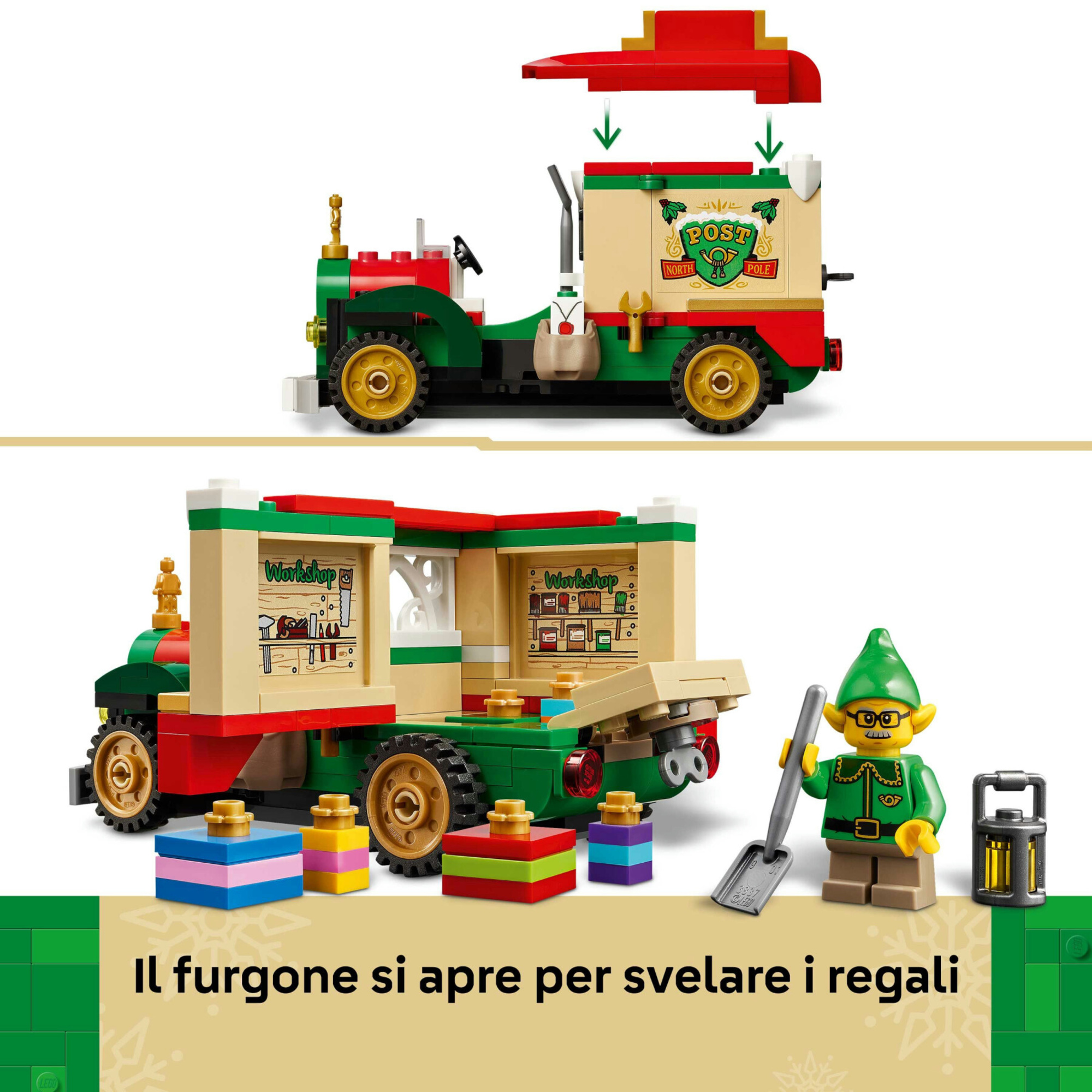 Lego 40746 furgone di babbo natale modellino da gioco ed esposizione, regalo 8+ - LEGO ICONS