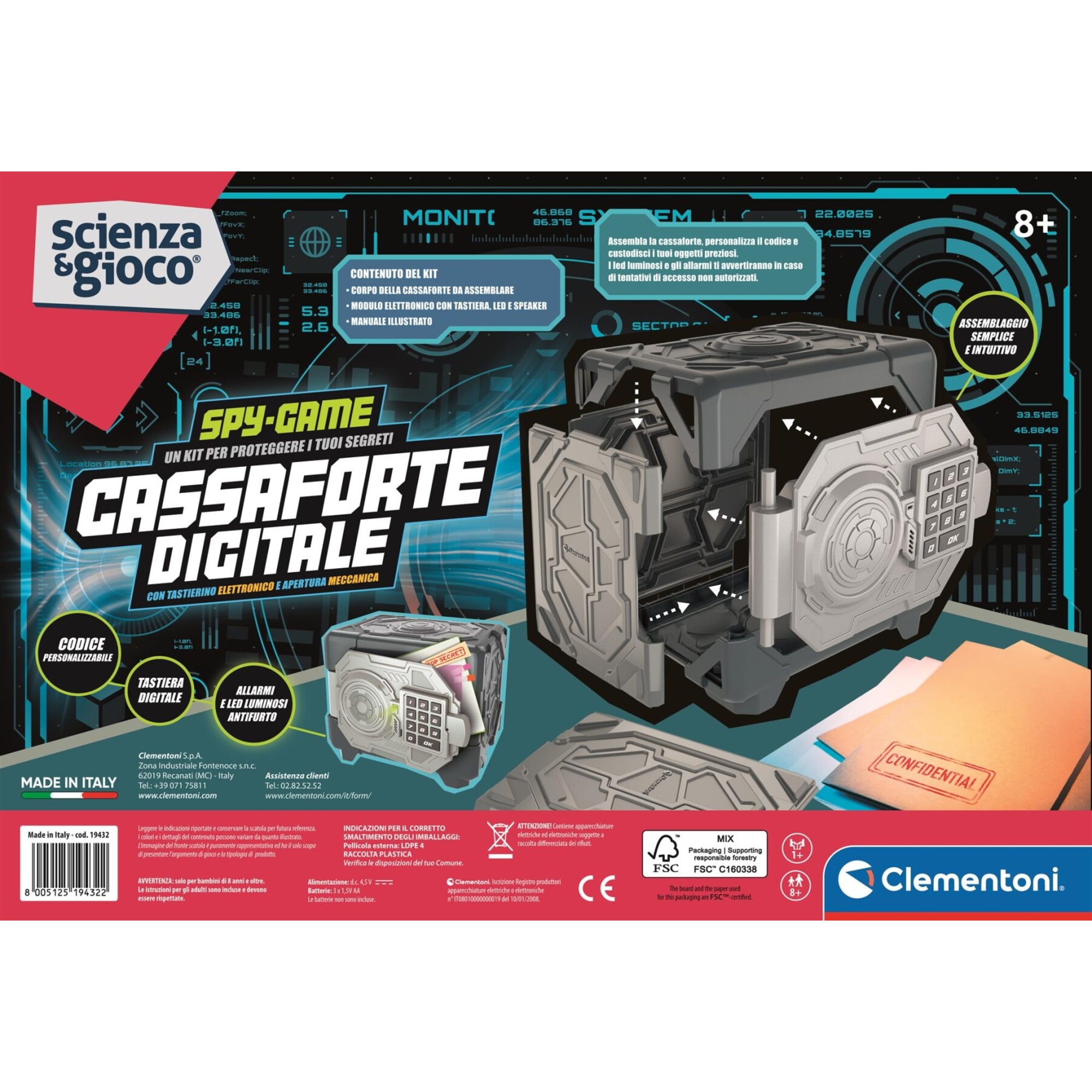 Clementoni - cassaforte digitale - 19432 - CLEMENTONI