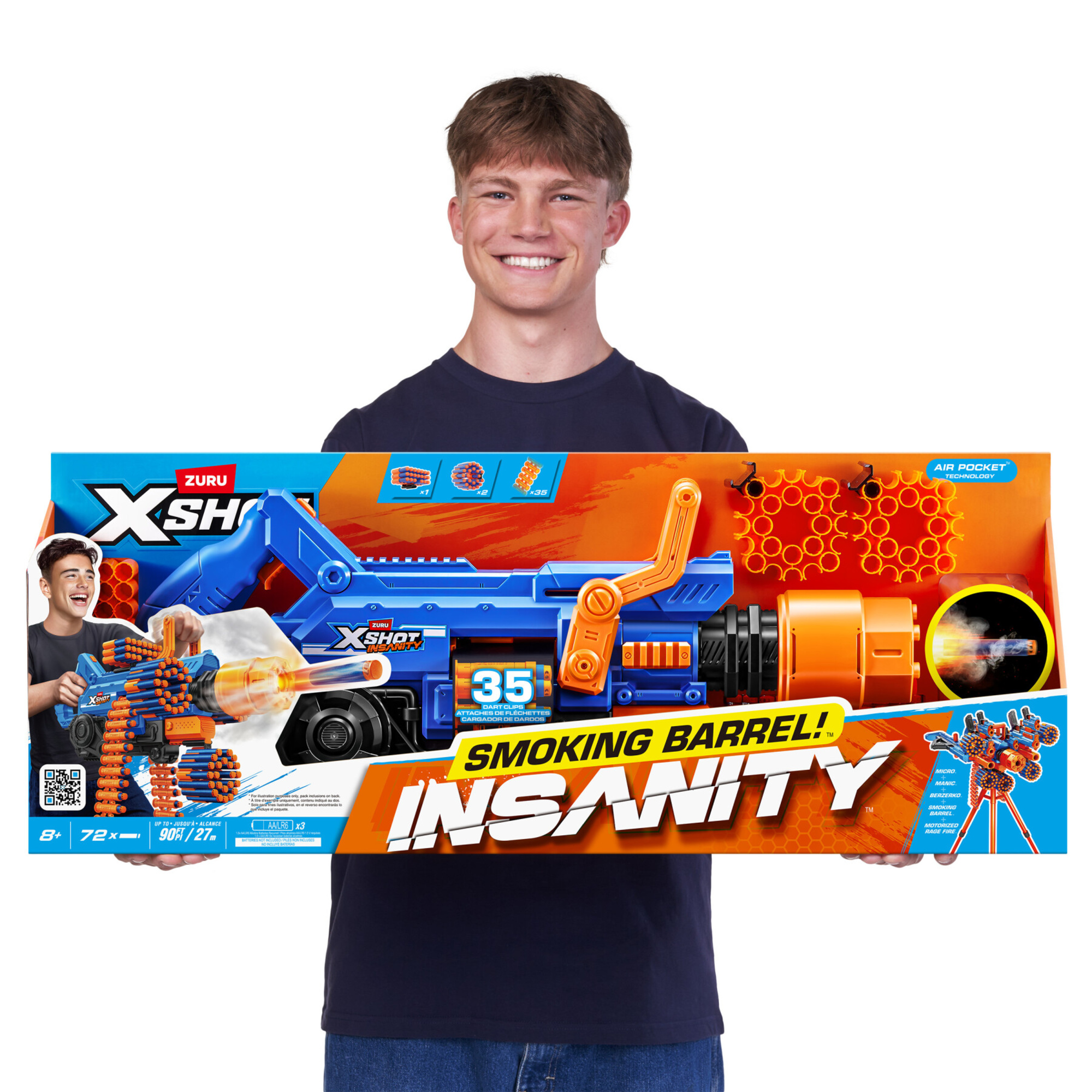 Xshot insanity smoking barrel blaster - X-SHOT