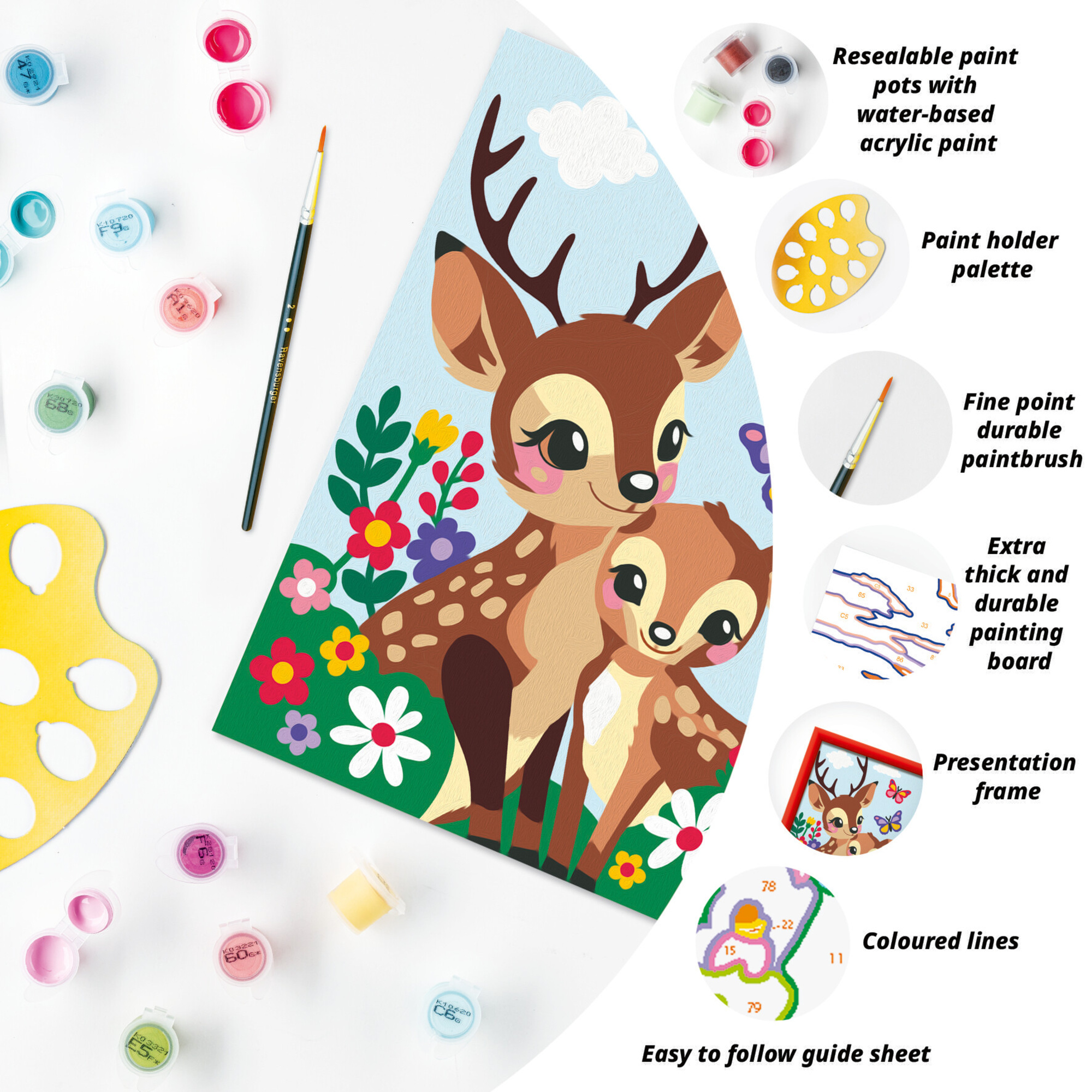 Ravensburger - creart cerbiatti adorabili 9+ - RAVENSBURGER