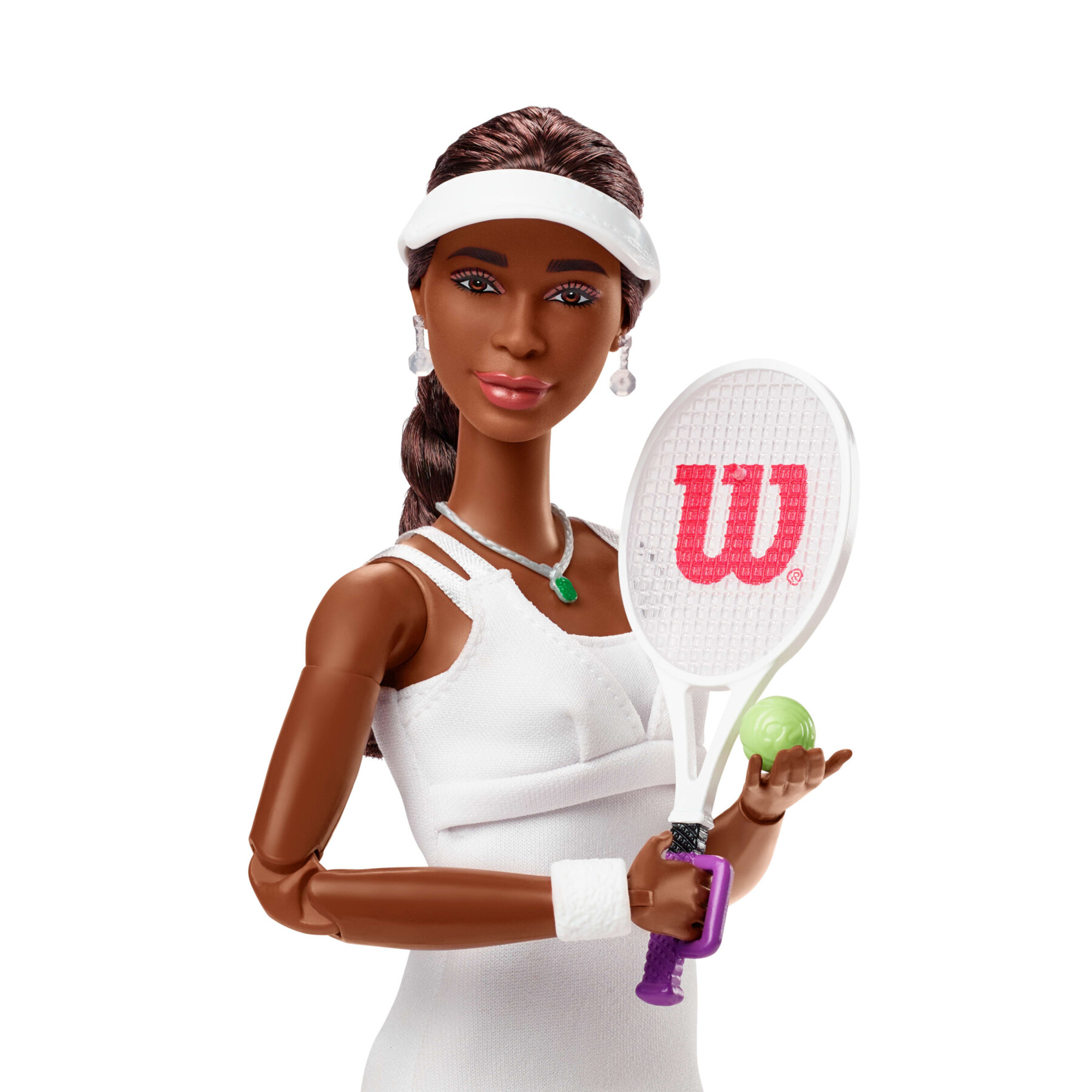Barbie signature - venus williams serie inspiring women, bambola da collezione con completo da tennis e racchetta inclusa - Barbie