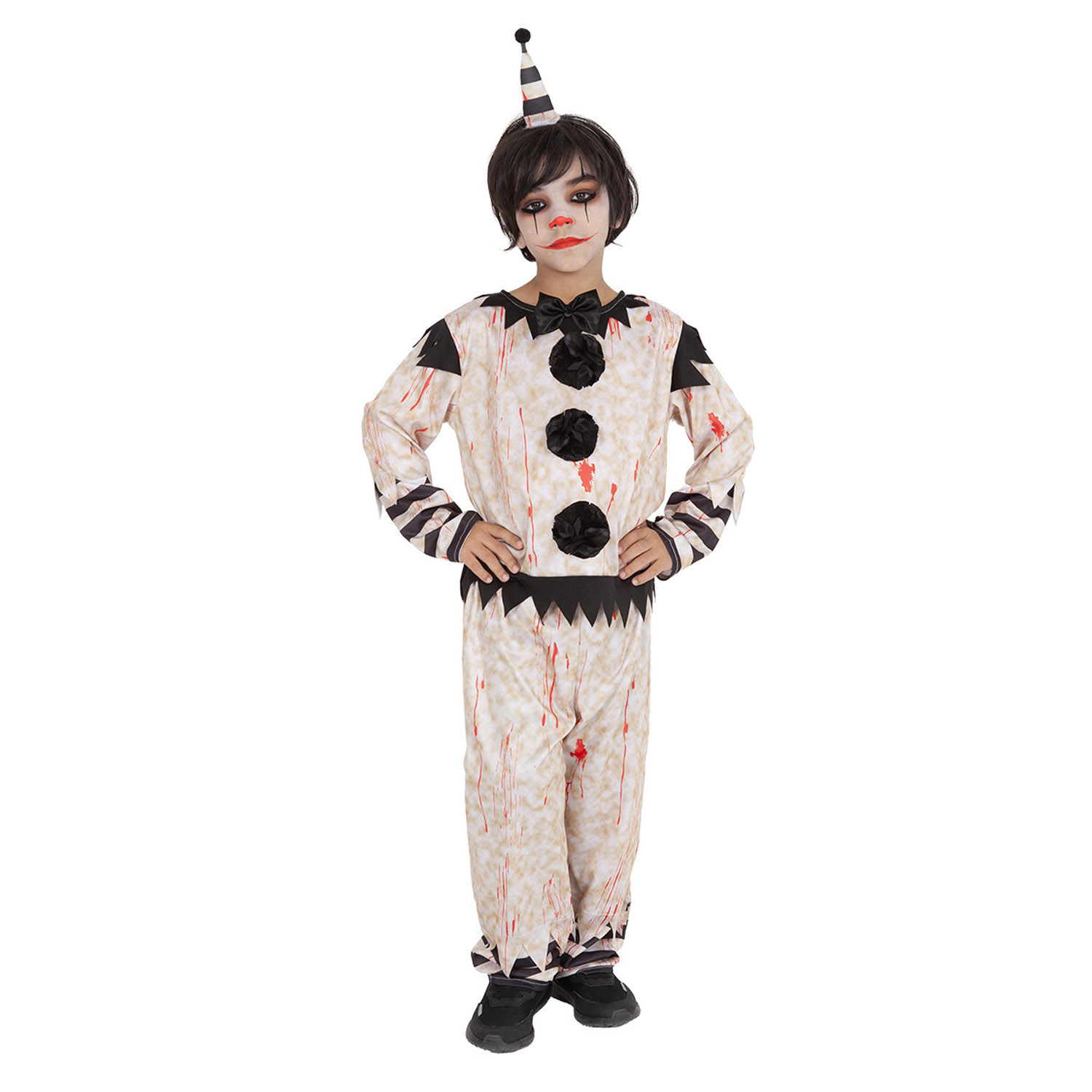 Atosa Costume Da Clown Giallo Halloween Donna Adulta XS