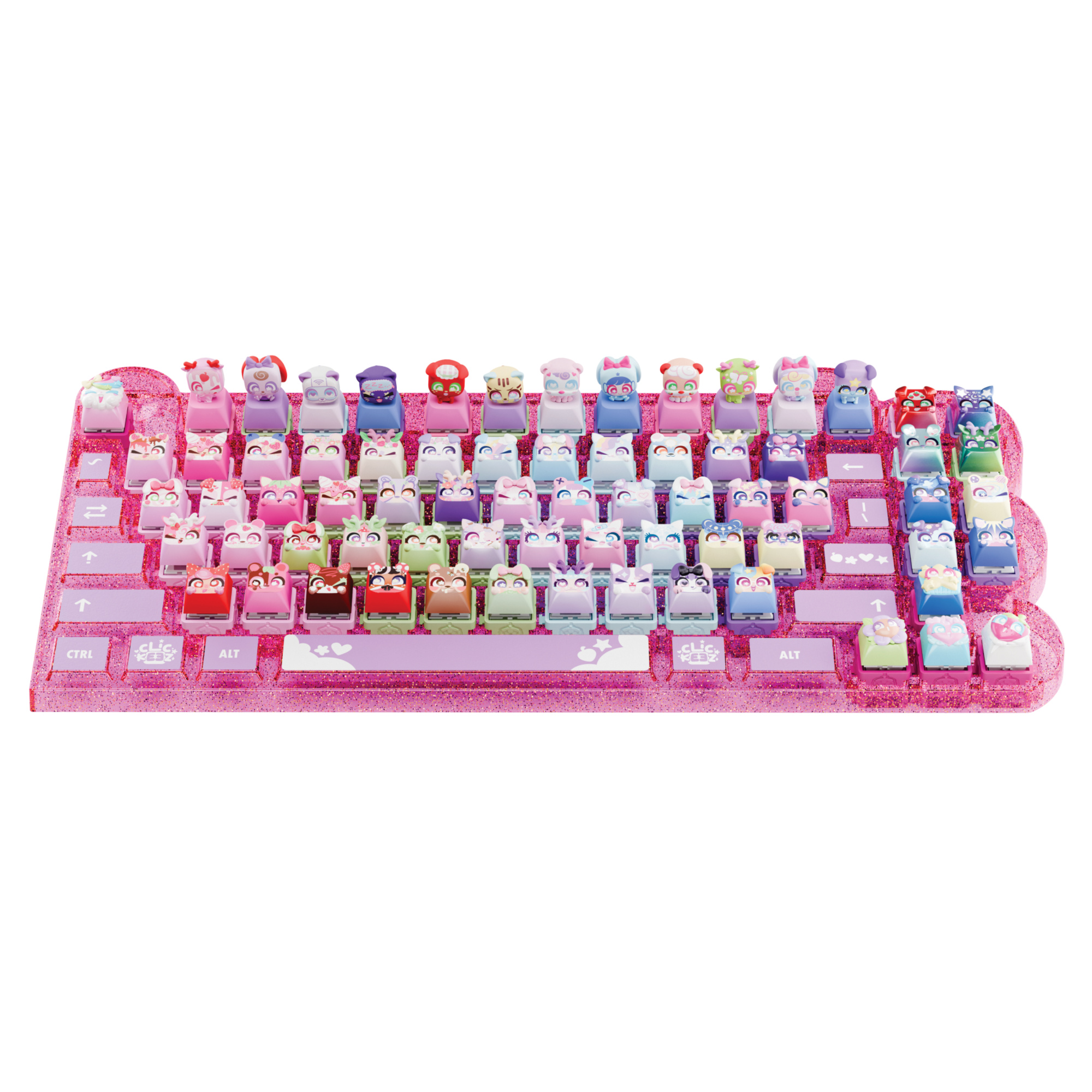 Clickeez tastiera-display – set collezionabile fidget con 15 pezzi 6+ - 