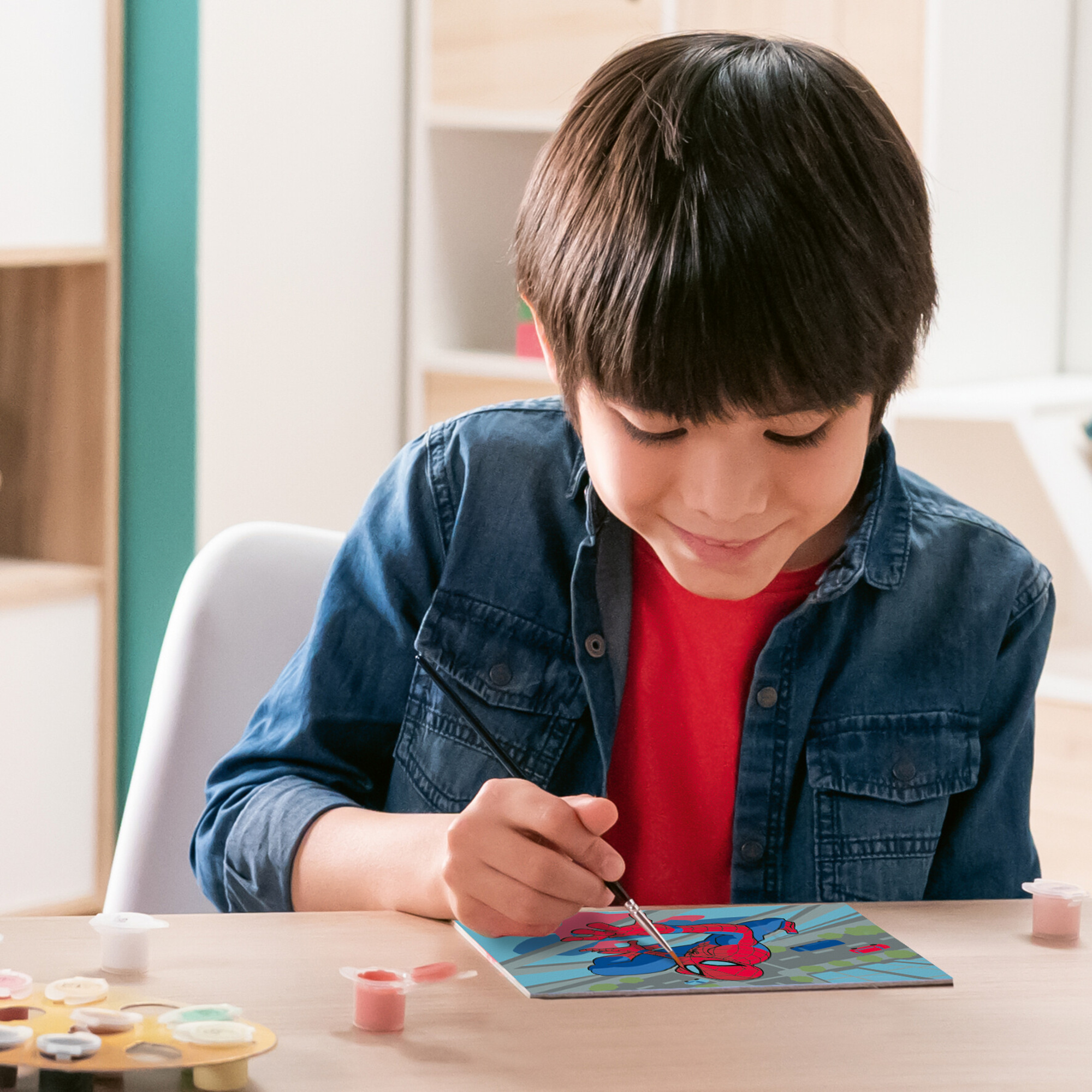 Ravensburger - creart serie e spider-man kit dipingi con i numeri 7+ - Spiderman