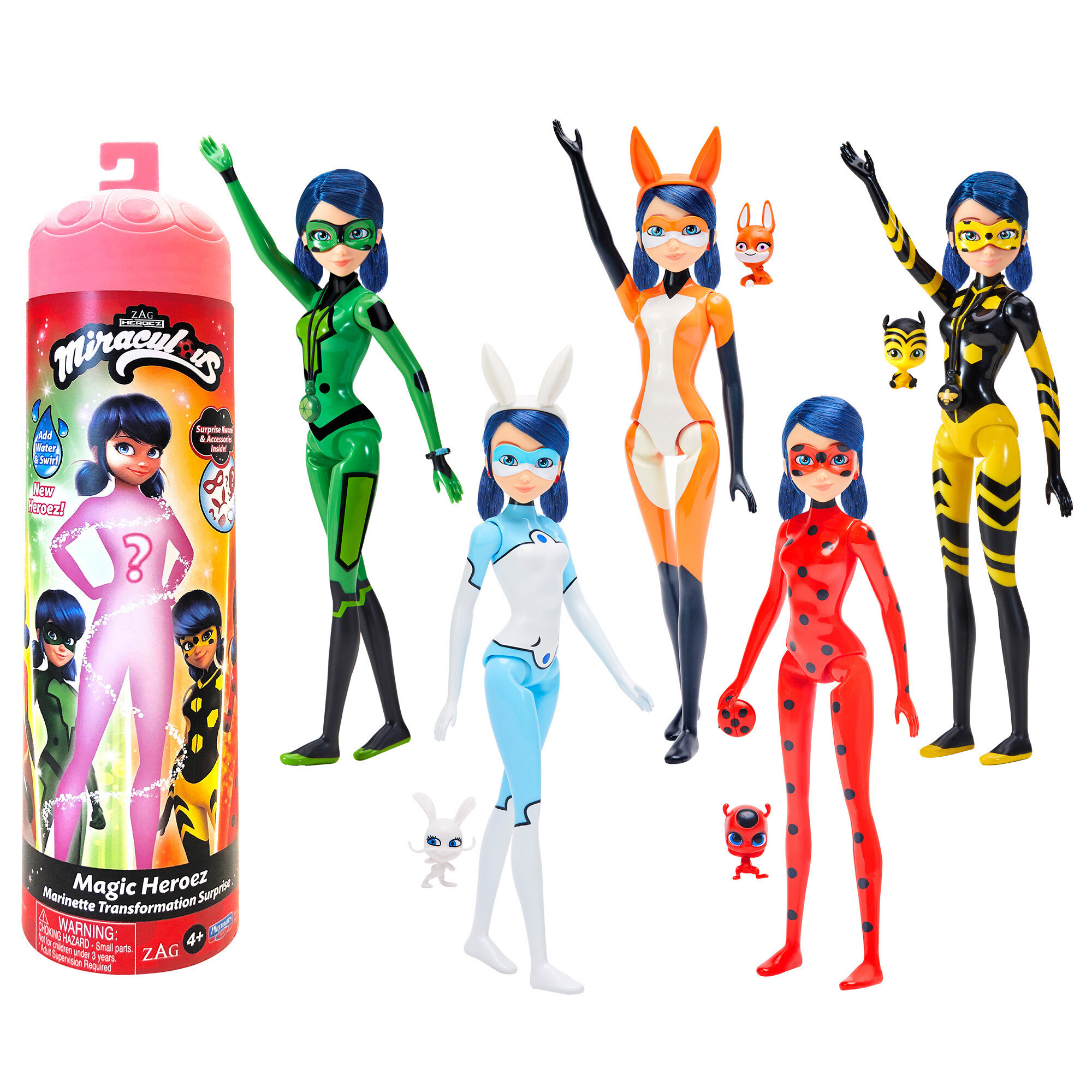 Miraculous ladybug - marinette color change surprise bambola 26cm - MIRACOLOUS, BANDAI