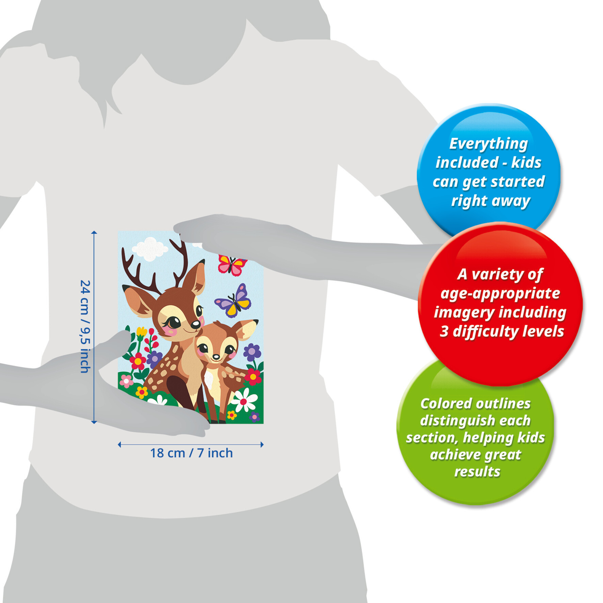 Ravensburger - creart cerbiatti adorabili 9+ - RAVENSBURGER