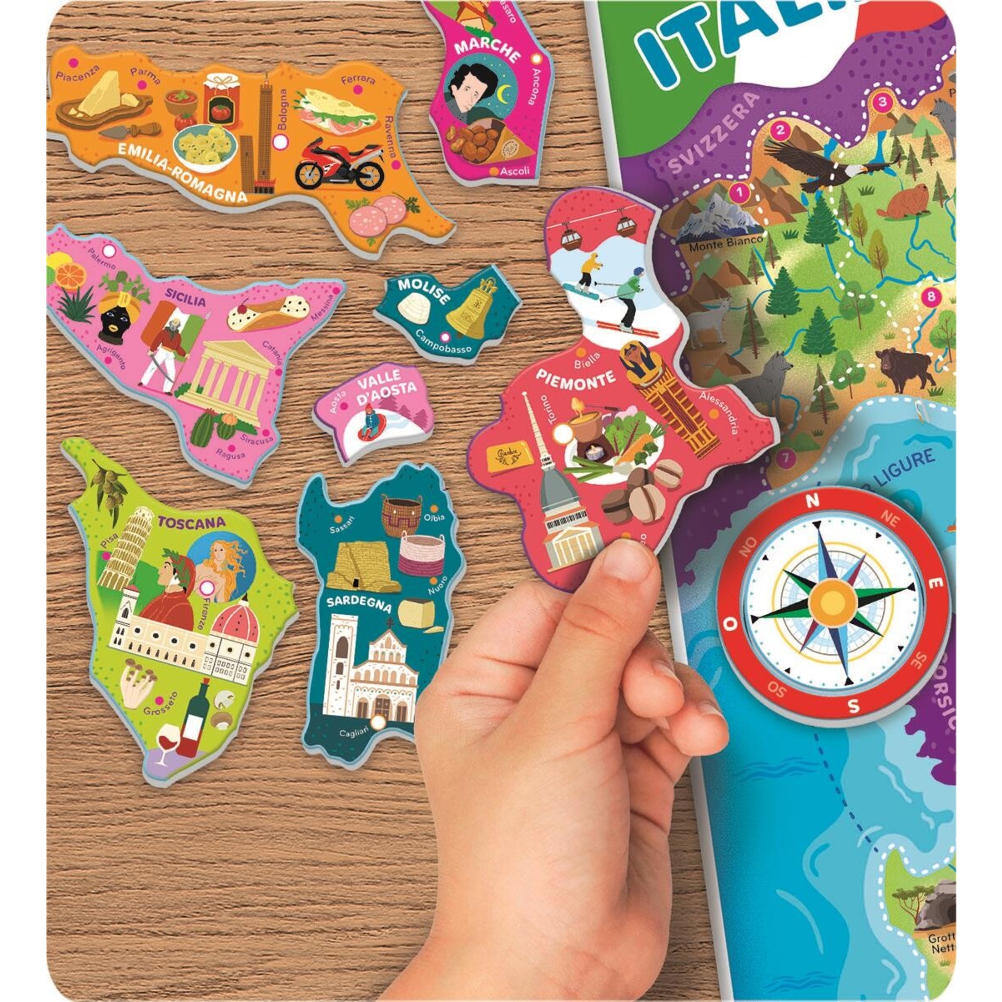 Clementoni - italia magnetica  - 16690 - CLEMENTONI, SAPIENTINO