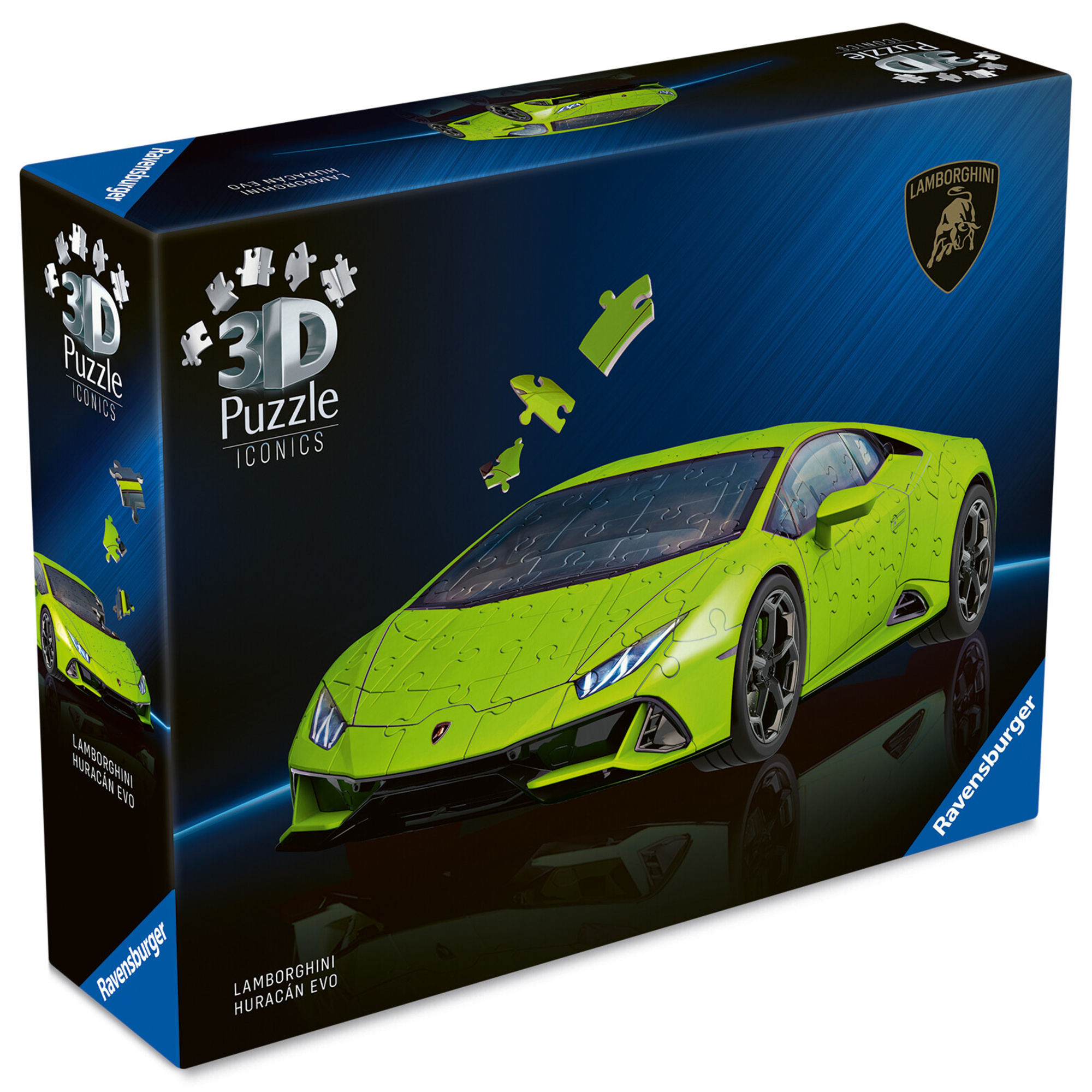 Puzzle 3d iconico: lamborghini huracán evo - una vera icona delle auto sportive in un dettagliato modello in scala 1:18 - RAVENSBURGER