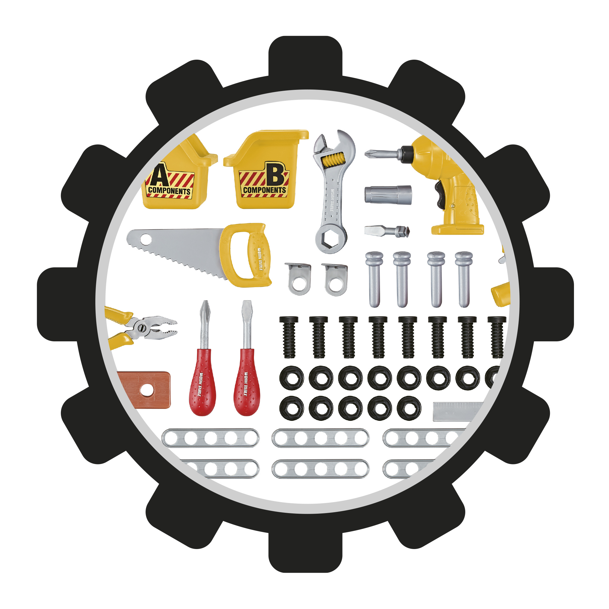 Banco da lavoro con trapano elettrico - BRIKKOLO, SUPERSTAR