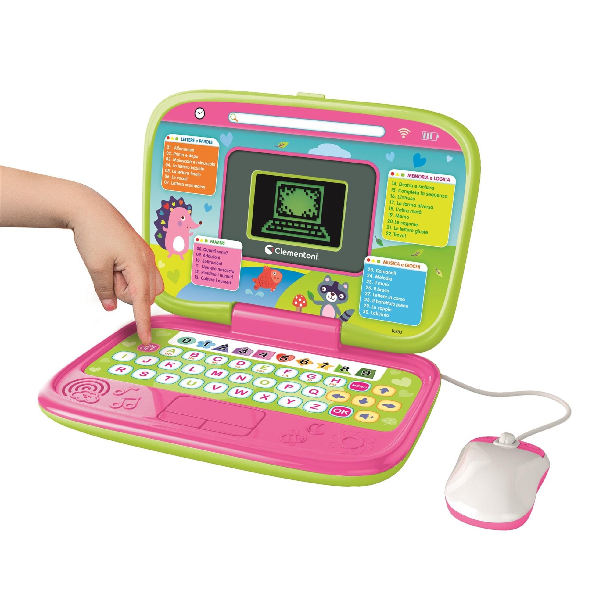 Clementoni - smart start laptop - pink - 16883 - SAPIENTINO