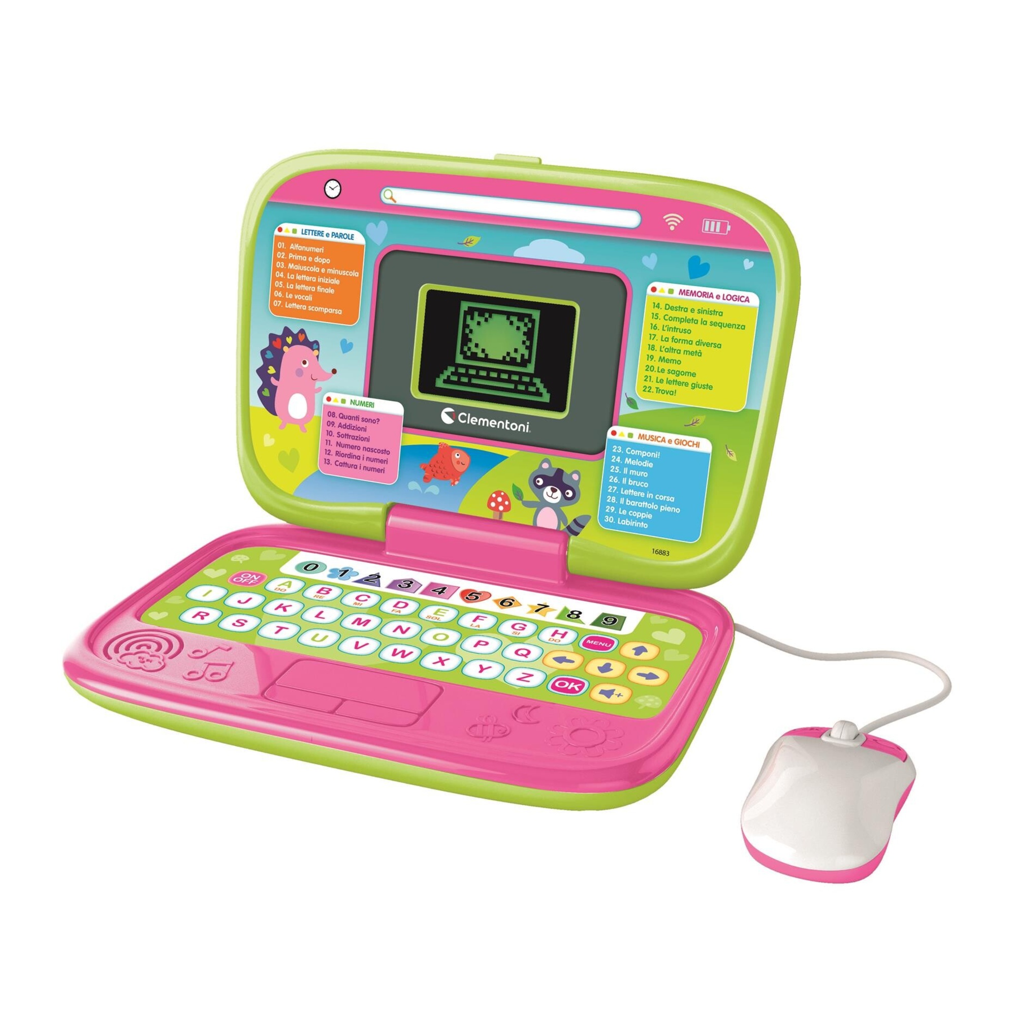 Clementoni - smart start laptop - pink - 16883 - SAPIENTINO
