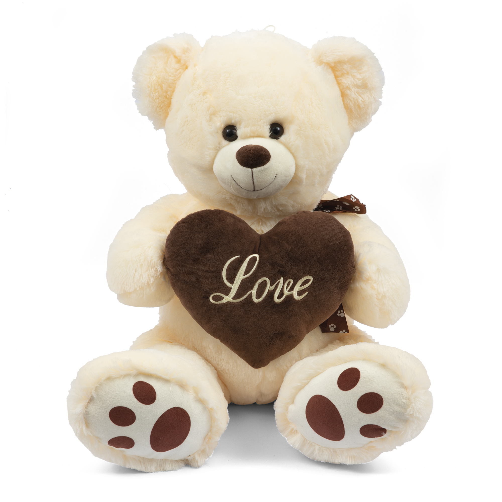 Orso peluche 90 cm con cuore love - AMI PLUSH