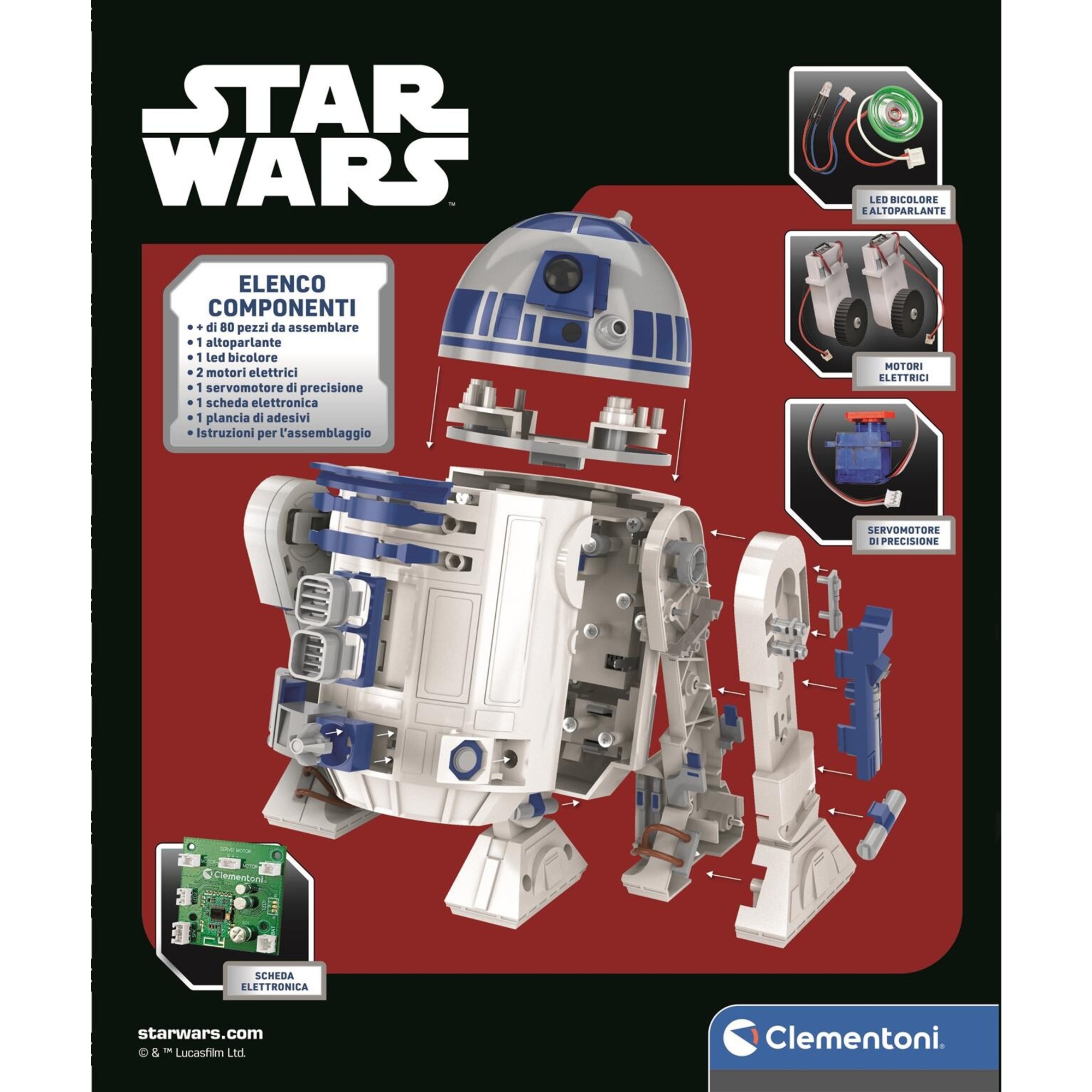 Clementoni - r2-d2 - 19438 - CLEMENTONI, Star Wars