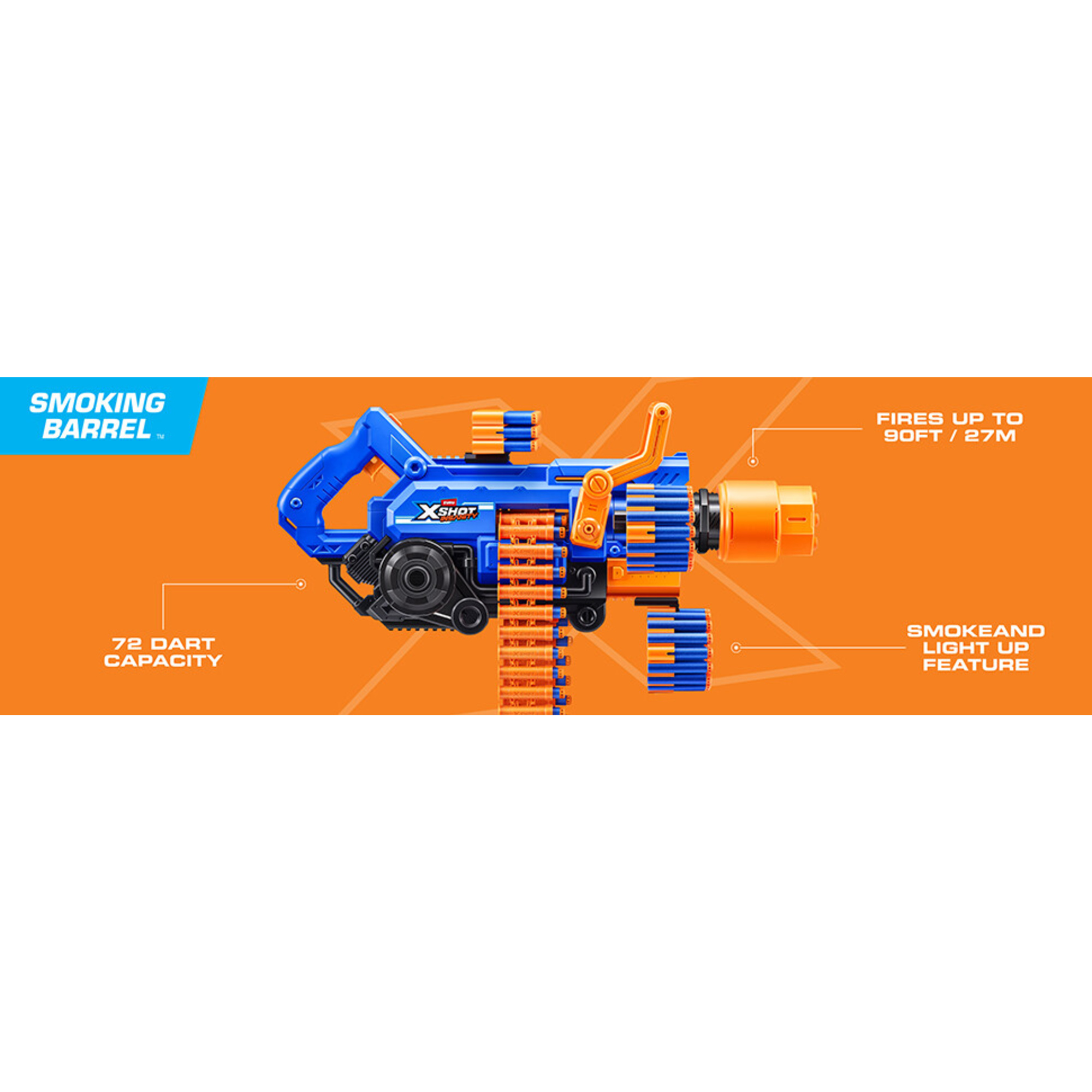 Xshot insanity smoking barrel blaster - X-SHOT