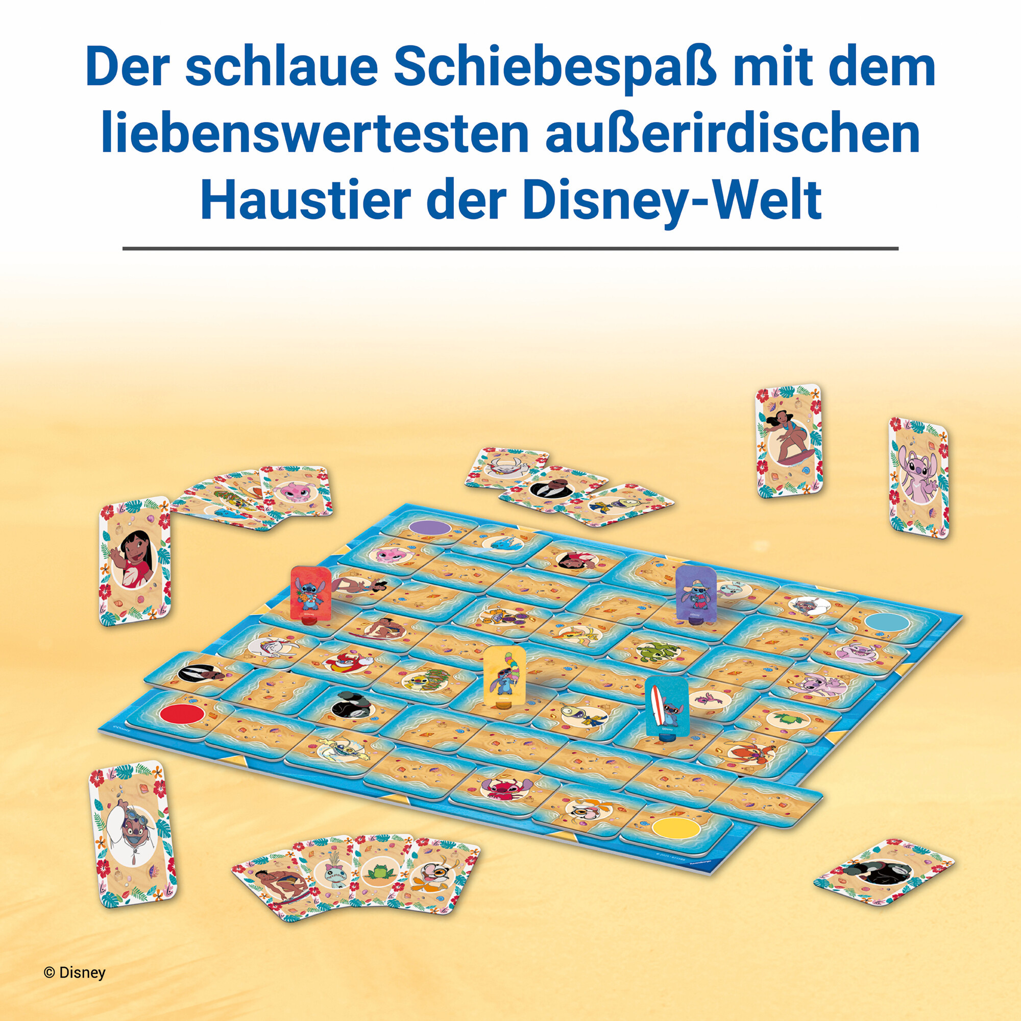 Ravensburger stitch labyrinth - gioco da tavolo per famiglie e per bambini dai 7 anni in su - da 2 a 4 giocatori per ragazzi e ragazze - Disney Stitch