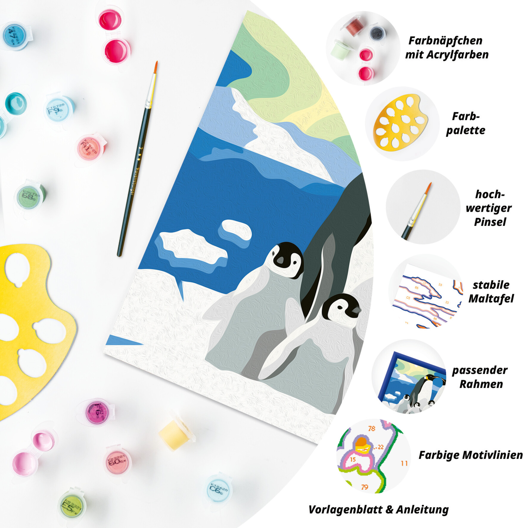 Ravensburger - creart la famiglia di pinguini 9+ - RAVENSBURGER