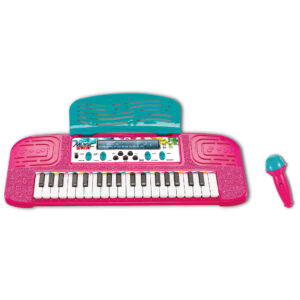 Tastiera elettronica 37 tasti con microfono e funzione scuola - 