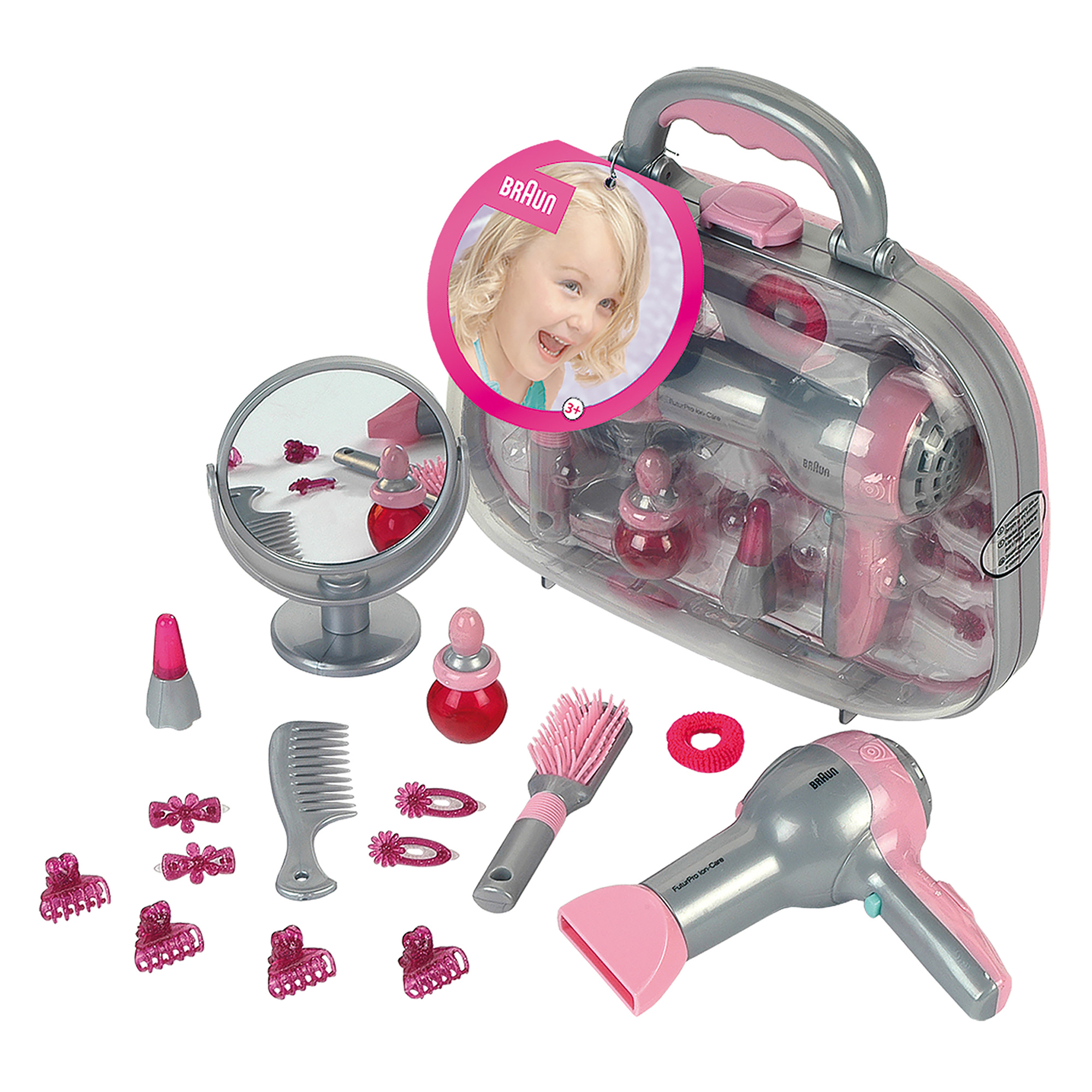 Valigetta phon braun giocattolo per bambini - styling e divertimento - MISS FASHION ORIG