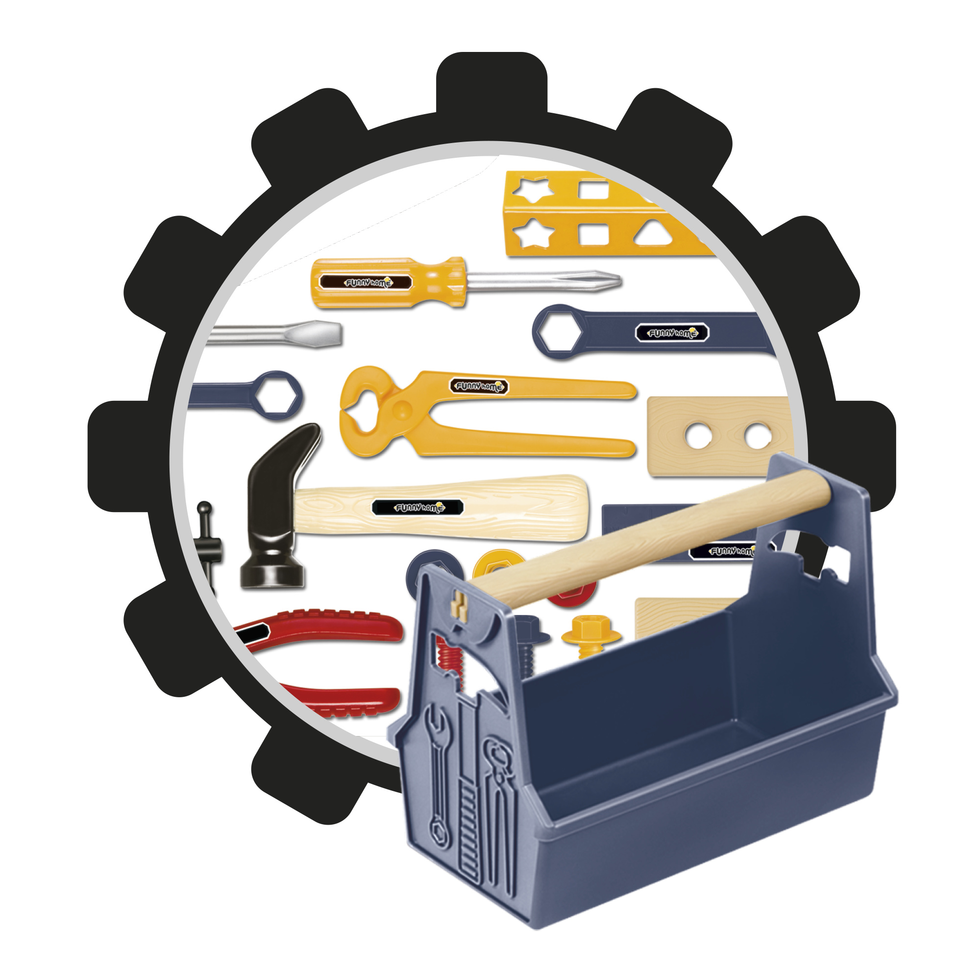 Cassetta degli attrezzi 22pcs - FUNNY HOME