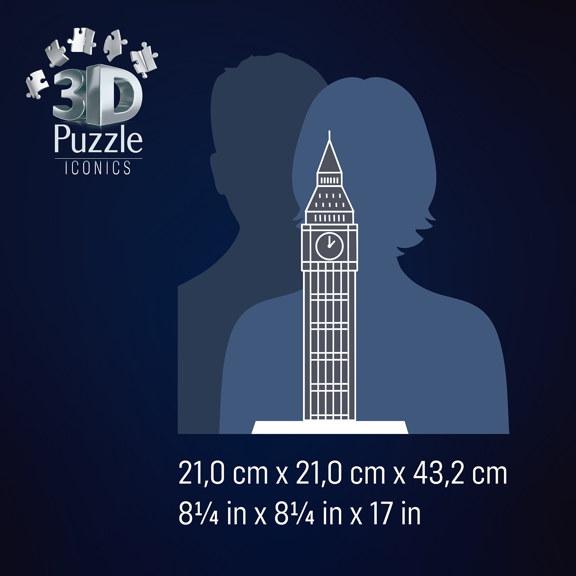 Puzzle 3d iconico: big ben - replica dettagliata in un affascinante modello puzzle 3d - RAVENSBURGER