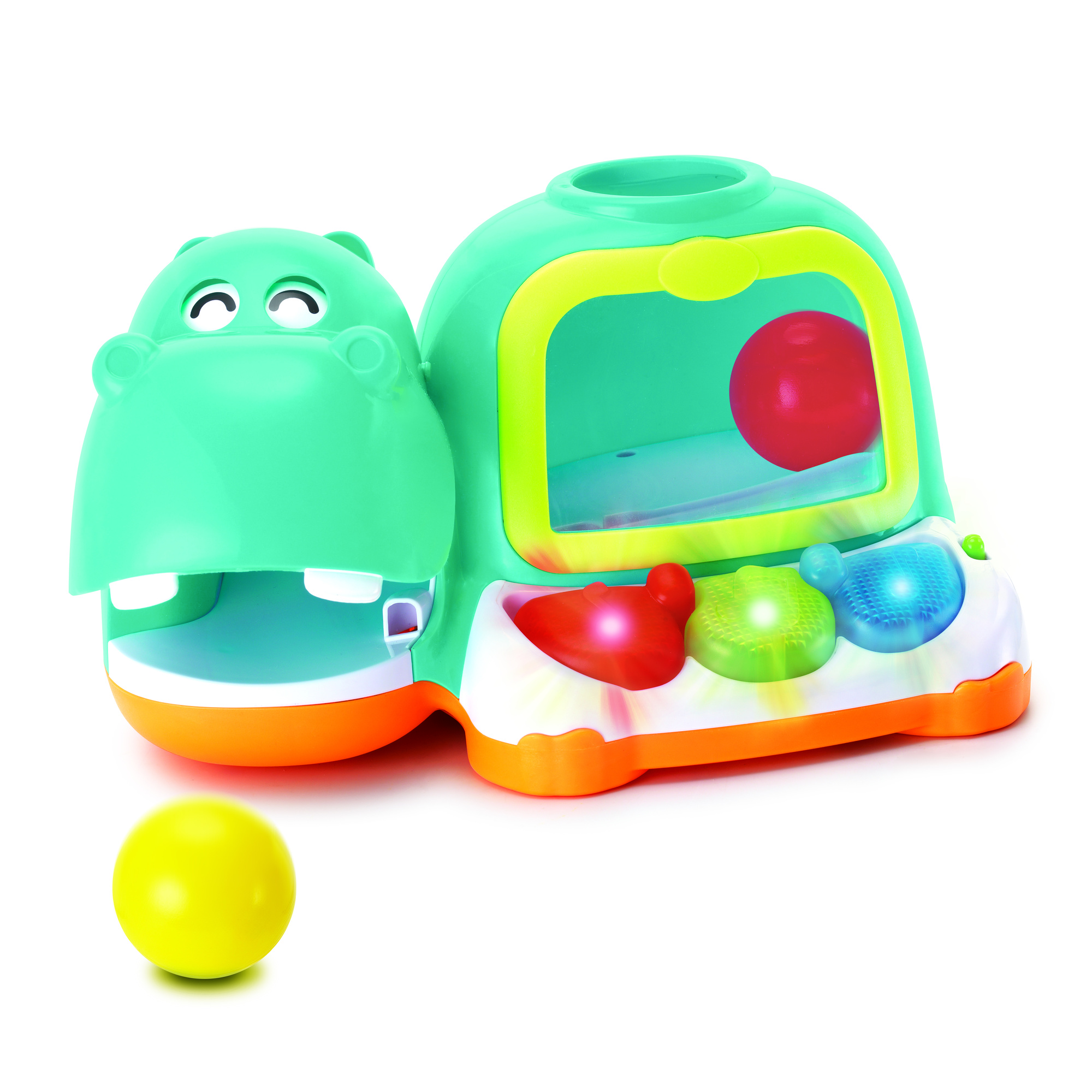 Hippo-poppin’ piano pal - ippopotamo musicale con palline e luci - 12m+ - INFANTINO