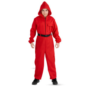 Costume tuta rossa calamaro bambino unisex - CARNIVAL TOYS